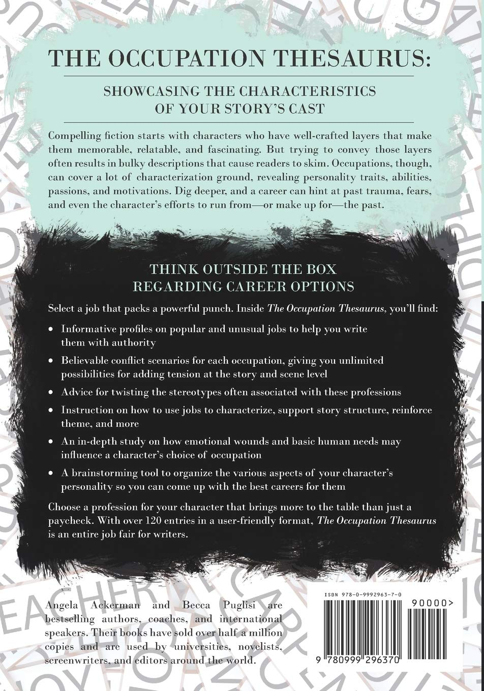 The Occupation Thesaurus: a Writer'S Guide to Jobs, Vocations, and Careers: 7