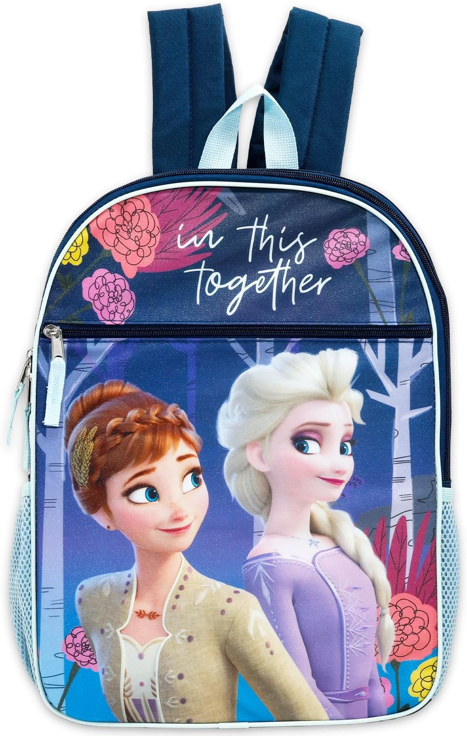 Disney Frozen Backpack and Lunch Box Set - Bundle with 16&rdquo; Frozen School Bag, Lunch Bag, Water Bottle, Stickers, Bookmark, More | Elsa and Anna Backpack with Lunchbox image number 6