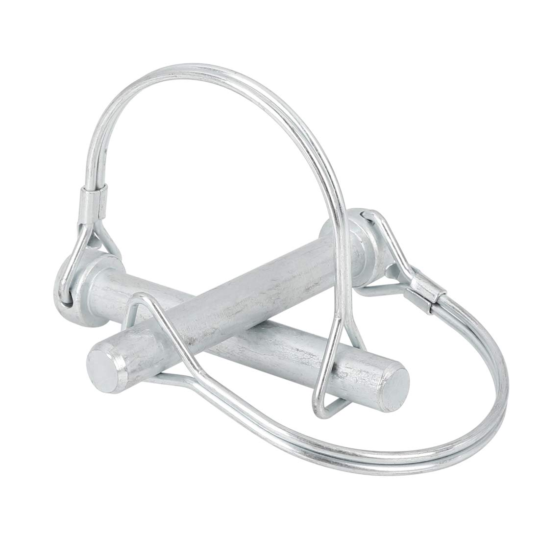 X AUTOHAUX 4Pcs 2.76" X 0.39" 70 X 10Mm Arch D Shape Trailer Shaft Locking Pin Safety Coupler Pin for Car Boat Metal image number 3