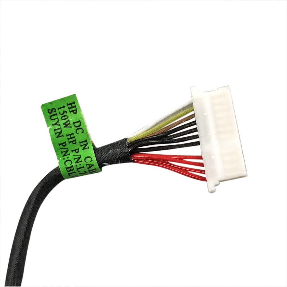 Gintai Replacement for HP 16-A 16-A0118NF 16-A0051WM, 15-EC 15-EC0013DX L71031-Y14 L71031-YS14 L71031-S14 DC in Power Jack Cable Charging Port Socket Harness