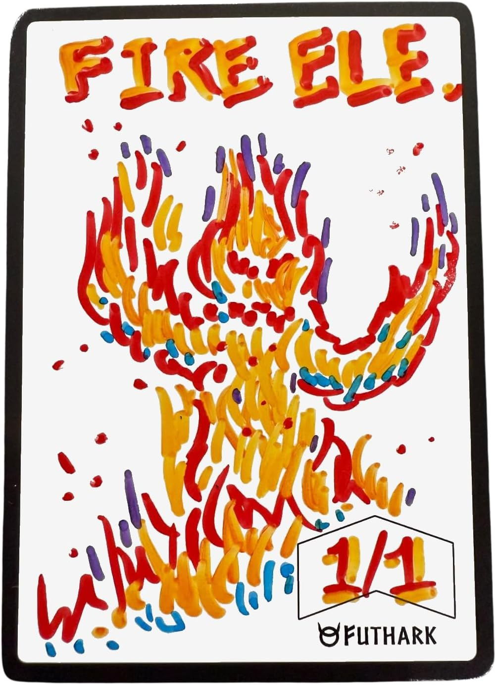 Futhark Dry Erase MTG Tokens Set of 50 Cards &ndash; Reversible Reusable Double-Sided Universal Tokens Proxy Cards for Magic: the Gathering, MTG Accessories, MTG Gift image number 3