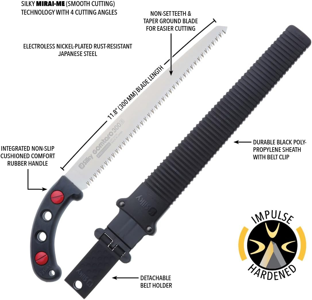 Silky GOMTARO Professional Hand Saw 300Mm Large Teeth (102-30) image number 3