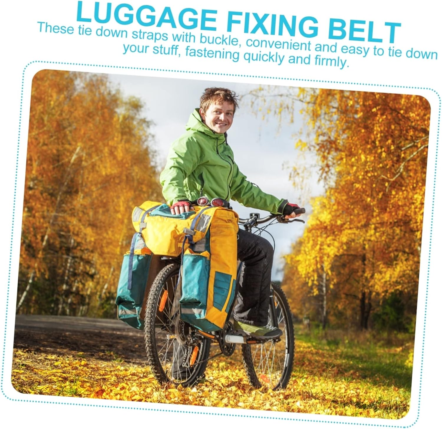 NAMOARLY 5Pcs Elastic Belt Ropes for Luggage Cargo Fixing Hooks Suitcase Straps image number 2