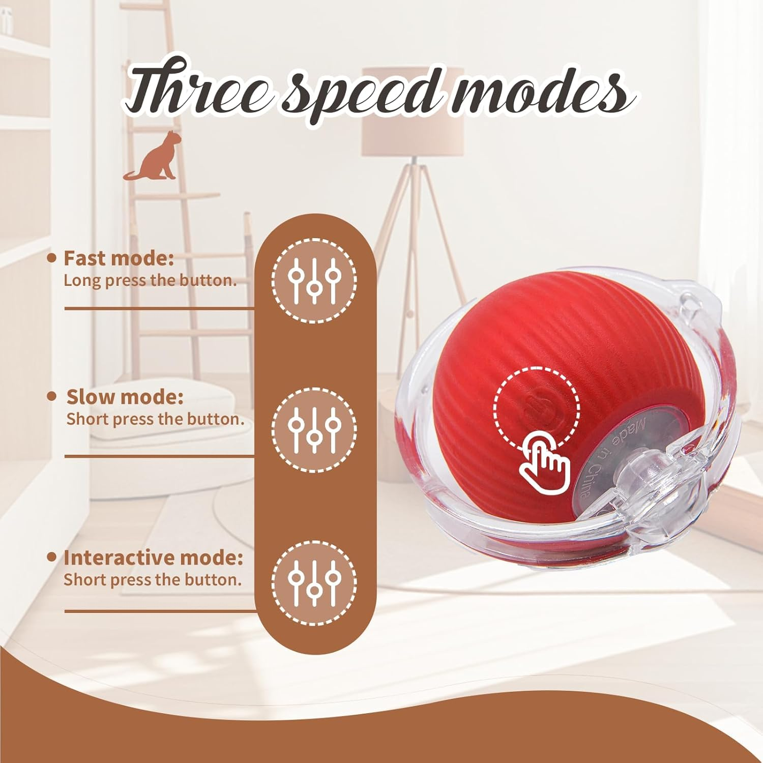 Interactive Cat Toy Mat with Auto-Rolling Ball &ndash; 28-Inch Rechargeable Cat Activity Mat for Indoor Cats, Smart Sensor Motion, Adjustable Speed, Durable & Non-Toxic Cat Enrichment Toy image number 1