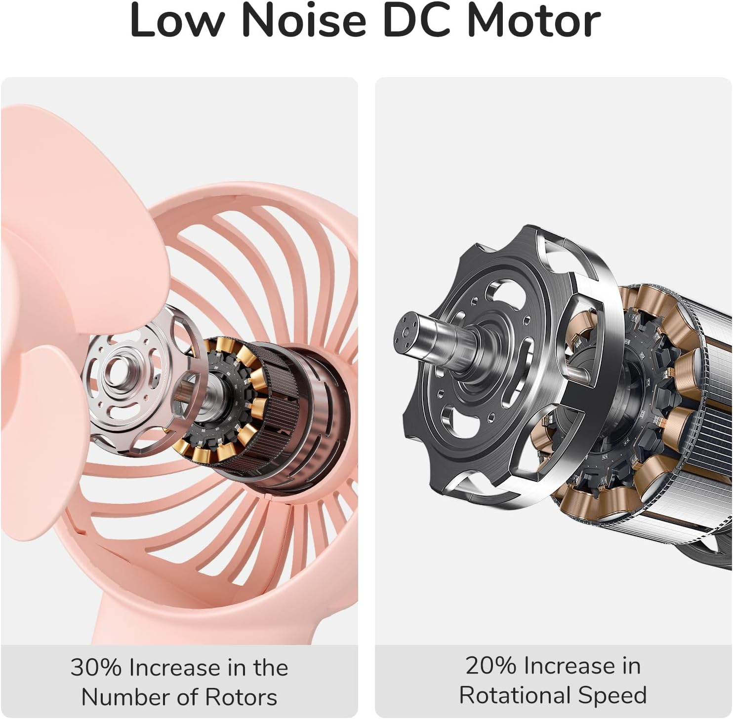 JISULIFE Handheld Fan, 4000Mah Small Portable Fan, Personal USB Rechargeable Pocket Fan [4-16H Working Time] Battery Operated Hand Fan with 3 Speeds for Outdoor/Travel, Summer for Men Women-Pink image number 6