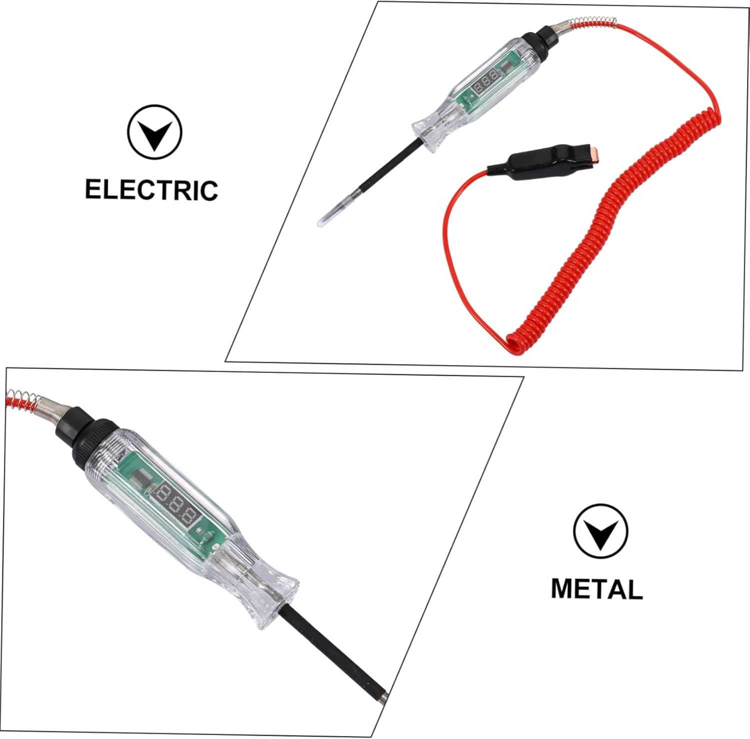 Car Digital Volt for Automotive Circuit Tester Professional Low Voltage Tester Display for Car Accessories and Tools image number 5