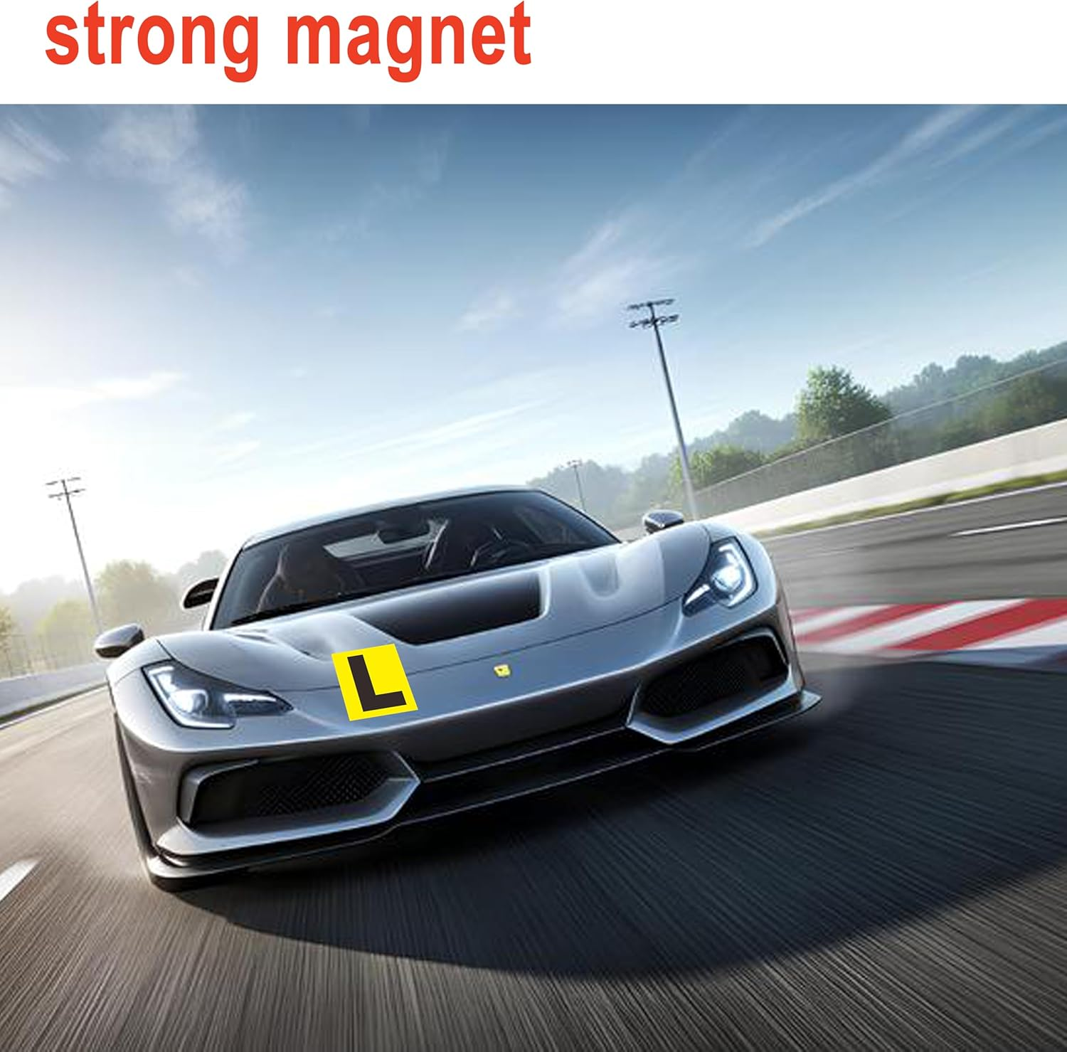 2PCS Magnetic L Plates, Green/Red P Plate, Learning Learner Driver Plates, Automotive Accessories