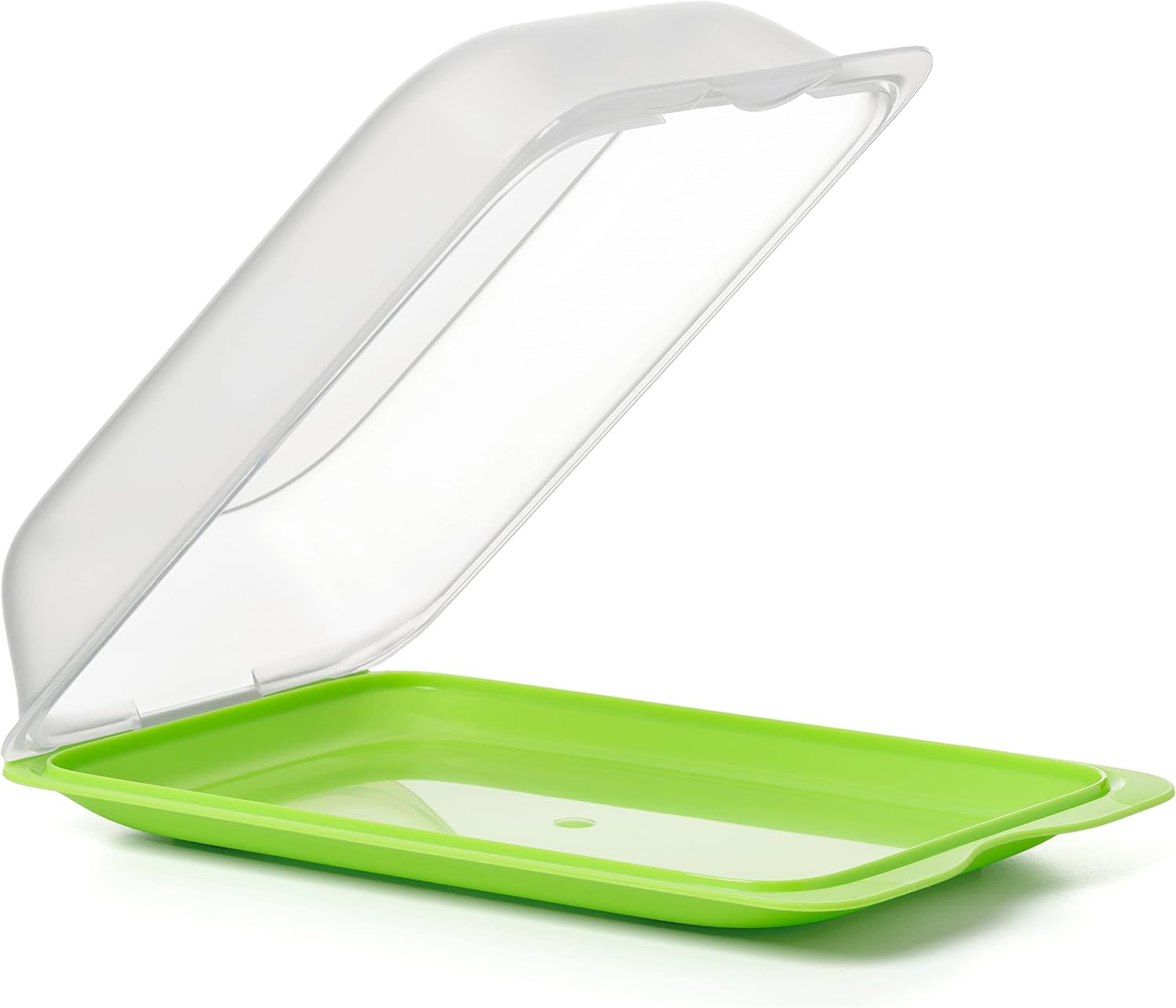 TATAY Cold Meat Containers for Fridge | Set of 3 Maxi | Fridge Storage | Removable Lid, Stackable | Microwave, Freezer and Dishwasher Safe | Bpa-Free, 17 X 6,2 X 25,2 Cm, Colour Lime image number 4