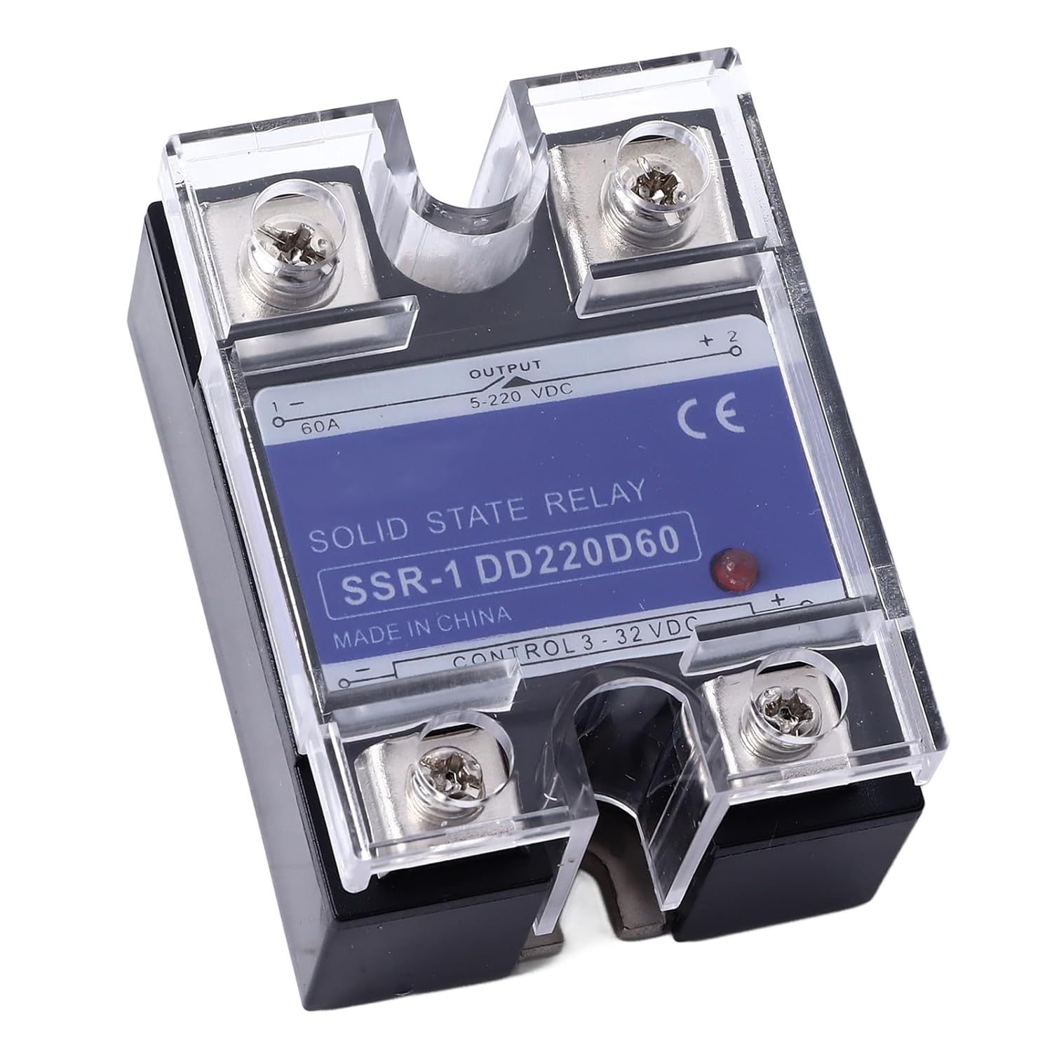 Relay, SSR Relay Compact Bolted Installation DC to DC Efficient Transmission for Control System (60A) image number 2