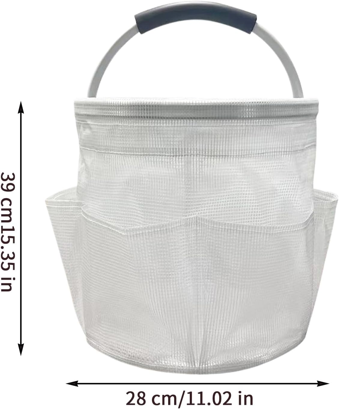 Nybhyjka Cleaning Caddy with Handle - Folding Toiletry Organizer Basket with Handle | Large Capacity Outdoor Activity Carrying Bin for Bathroom Dorm Room Swimming Beach image number 3