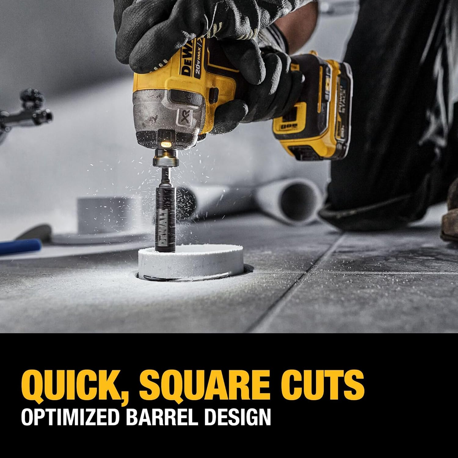 DEWALT Impact Connect Pipe Cutter, PVC Cutter, Diamond Grit Cutting Wheel (DWAIPCIR) image number 4