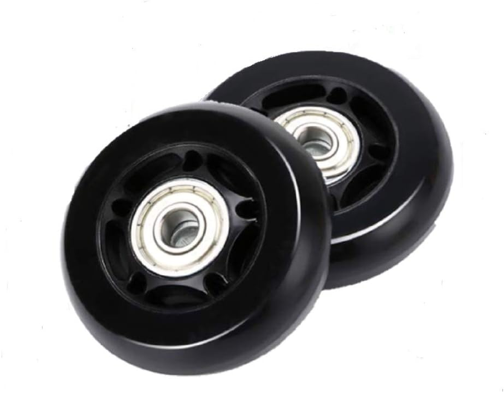 1 Pair Luggage Wheel Replacement 64 * 18Mm(2.48"X0.7") with 8Mm(0.31") Bearings 35Mm 40Mm Axles Wrenches Repair Set for Suitcase and Inline Outdoor Skate image number 4