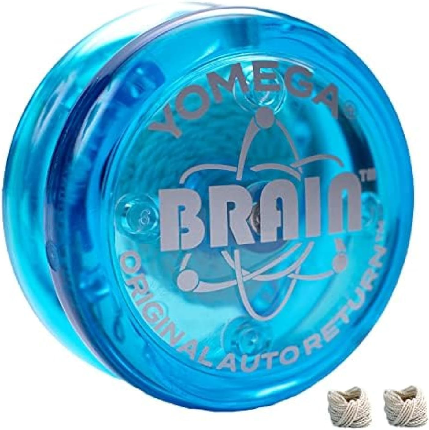Yomega the Original Brain - Professional Yoyo for Kids and Beginners, Responsive Auto Return Yo Yo Best for String Tricks + Extra 2 Strings & 3 Month Warranty (Blue) image number 4