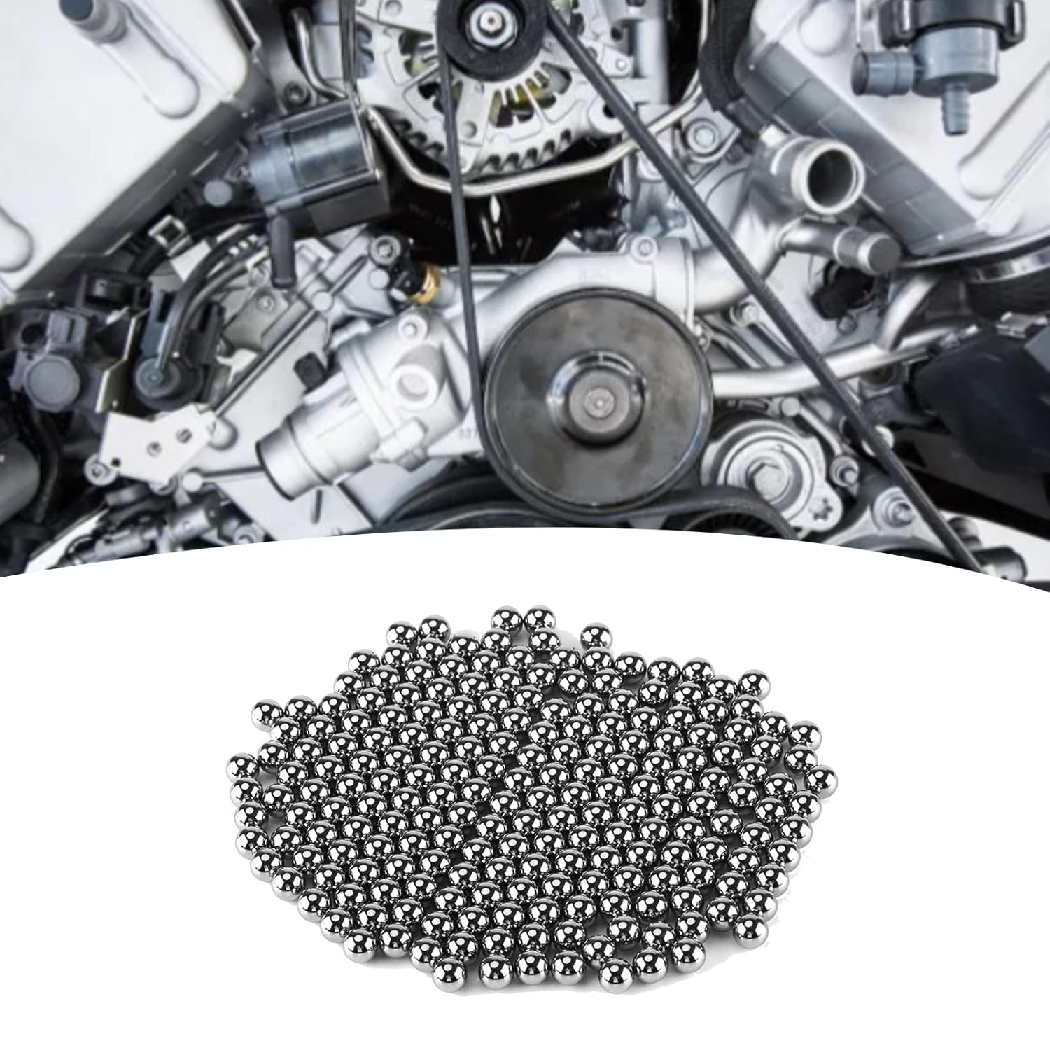 1/4 -Inch G10 Steel Balls, 200 Pcs Industrial Storage Balls for Roles and Bearings image number 3