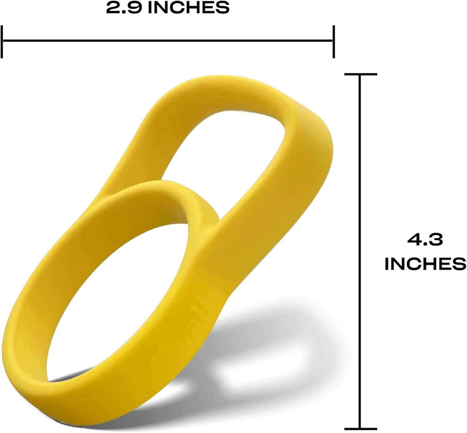 S'Well Traveler Handle, Fits All Traveler Sizes, Yellow, Comfortable Carrying on the Go, Flexible Silicone Grip, BPA Free image number 3