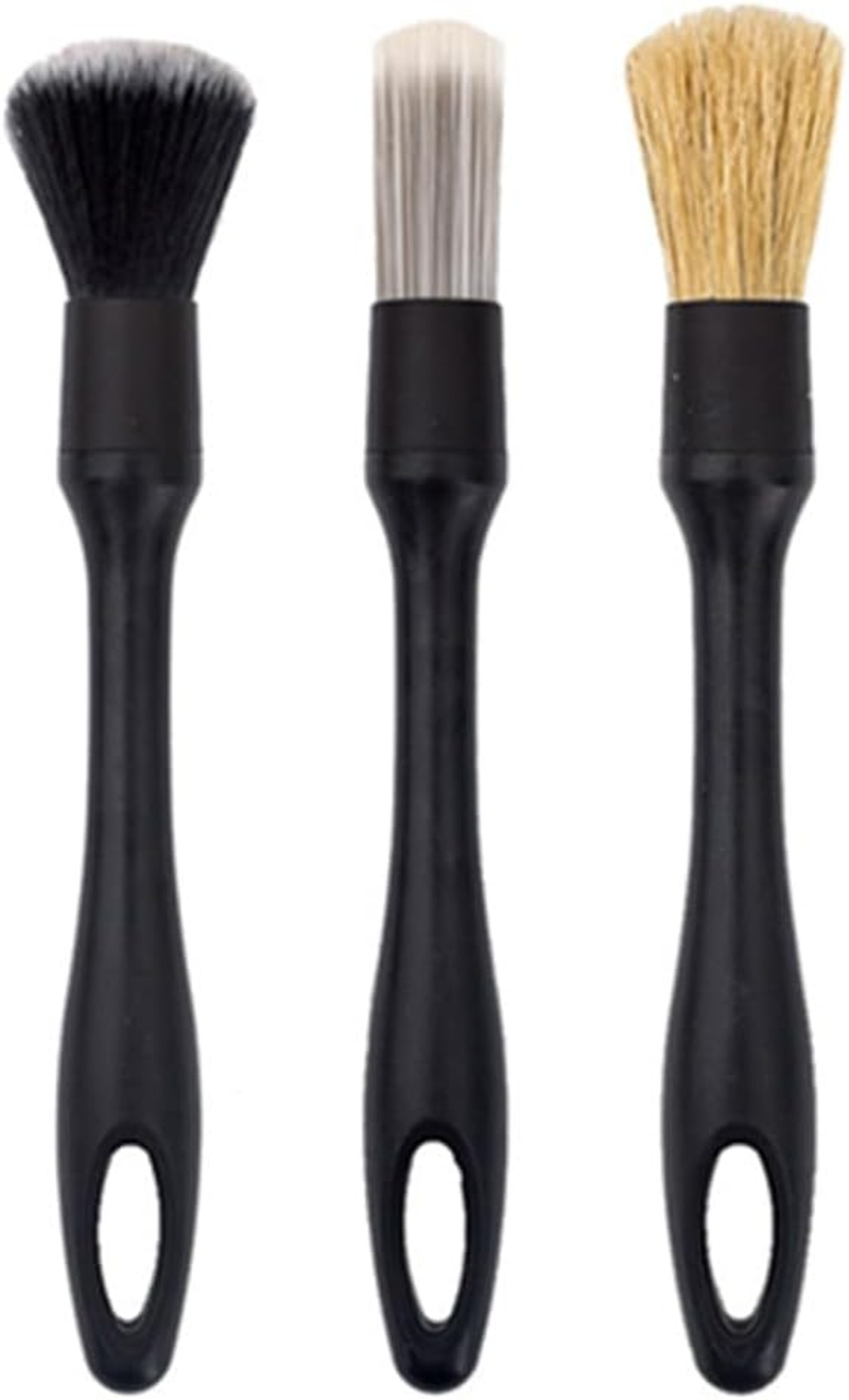 3Pcs Cleaning Brush,Car Detailing Brush, Car Interior Cleaning Soft Brush, Car Cleaning Kit Can Be Used for Cleaning the Interior of Automobiles, for Air Conditioning Vents image number 4