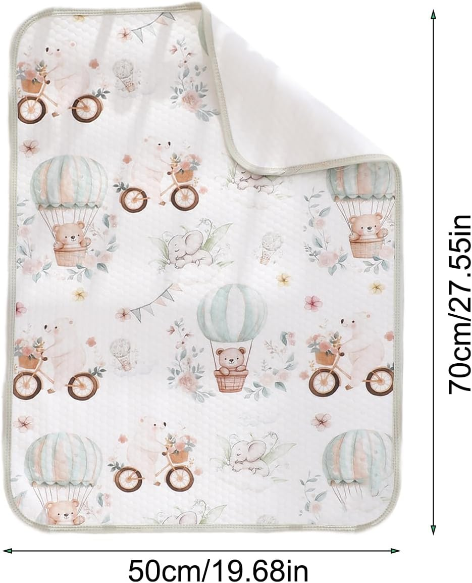 Diaper Beehive | Changing Waterproof Pad Cover | Absorbent Crib Liner Sheet Urination Potty Training Nursery Setup Travel during L