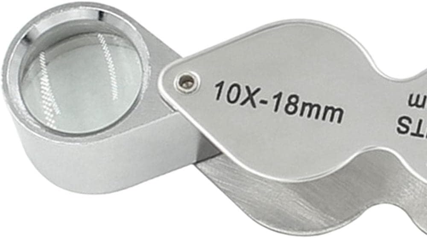 20X 10X Jewellers Loupe Magnifying Glass Triplet Dual Lens with Exquisite For image number 5