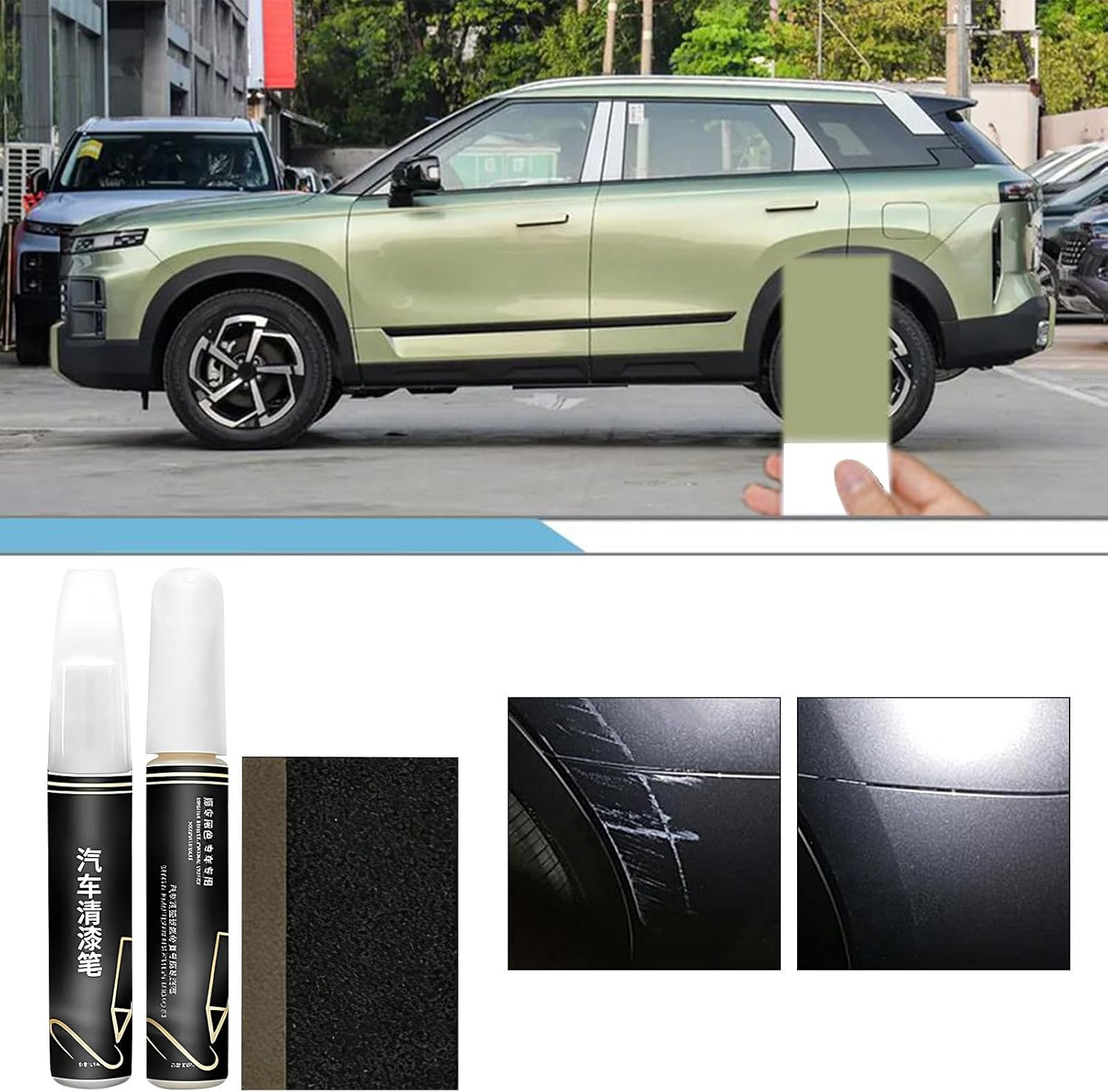 Car Scratch Pen - 12Ml Long-Lasting Detailing Supplies,Auto Car Scratch Removal Pen - for Daily Care Maintenance Recovery Restoration Automobile Truck RV image number 6