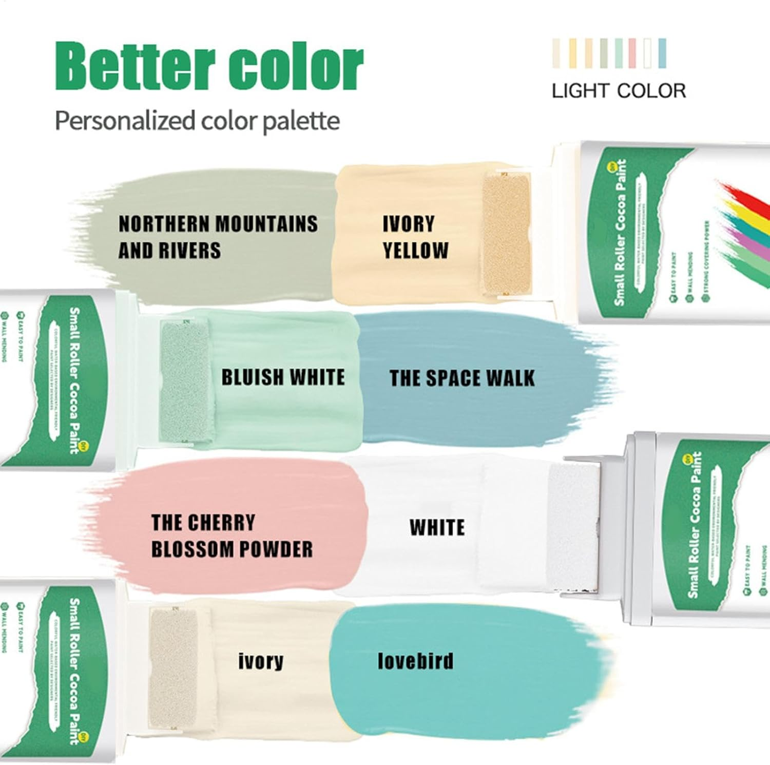 White Touch-Up Paint, 100G Wall Repair Paste, Water-Based Ceiling Paint, Easy Application with Roller Brush, Quick-Dry Formula 4.72X2.36 Inches, Ideal for Flat Ceiling image number 3