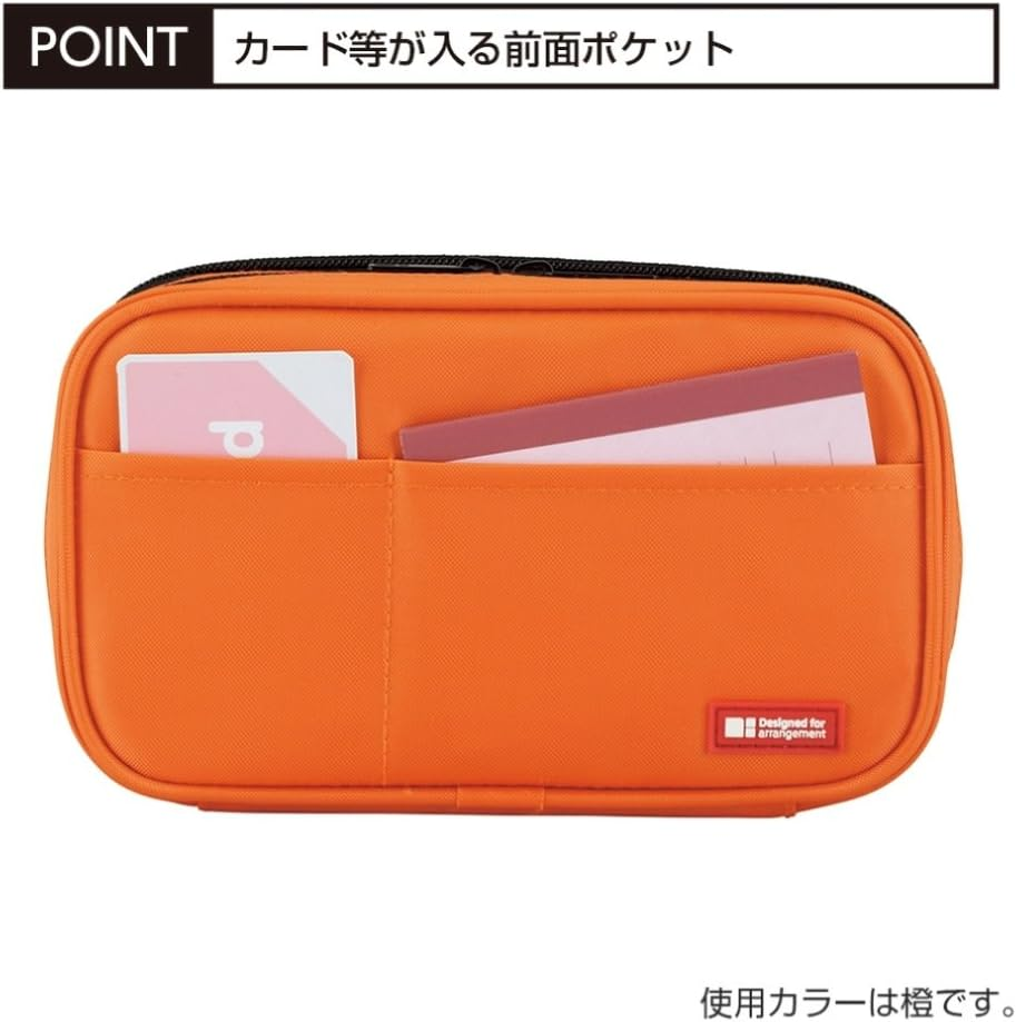 LIHIT LAB Large Capacity Double Zipper Pencil Case for School Office College, Big Capacity 6 Compartments Pencil Bag Holder Adults Teen Boys Girls, Travel Cosmetics Storage, Yellow Green (A7555-6) image number 6