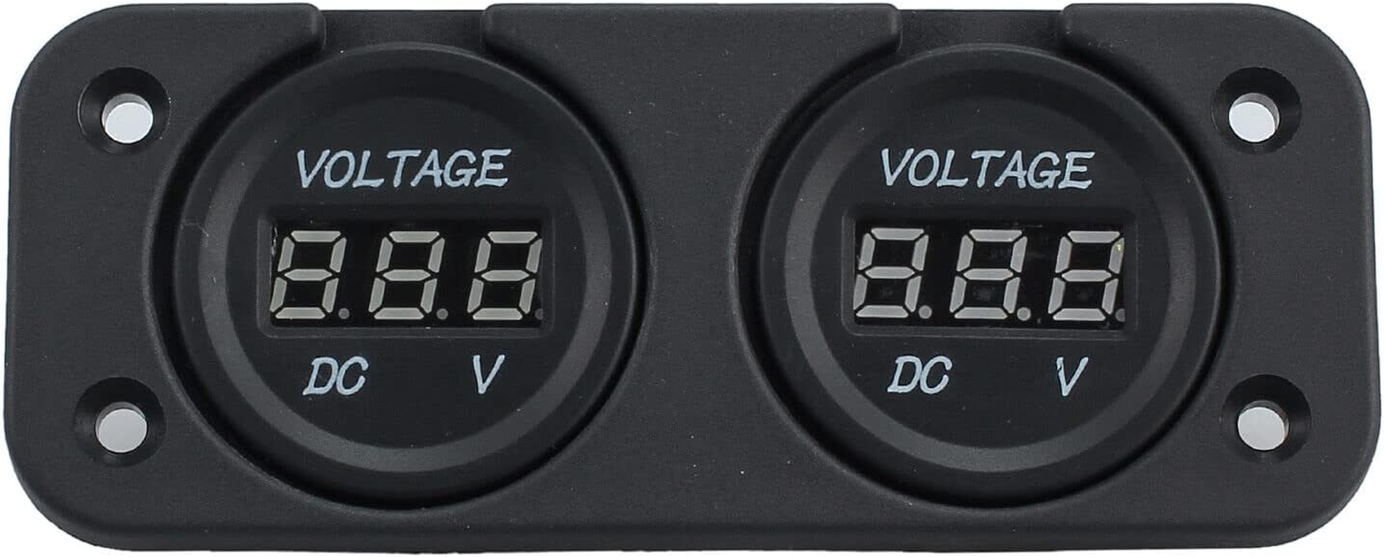 Digital LED Volt Meter Dual Battery Monitor Boat Voltage Marine Gauge DC 12V-24V