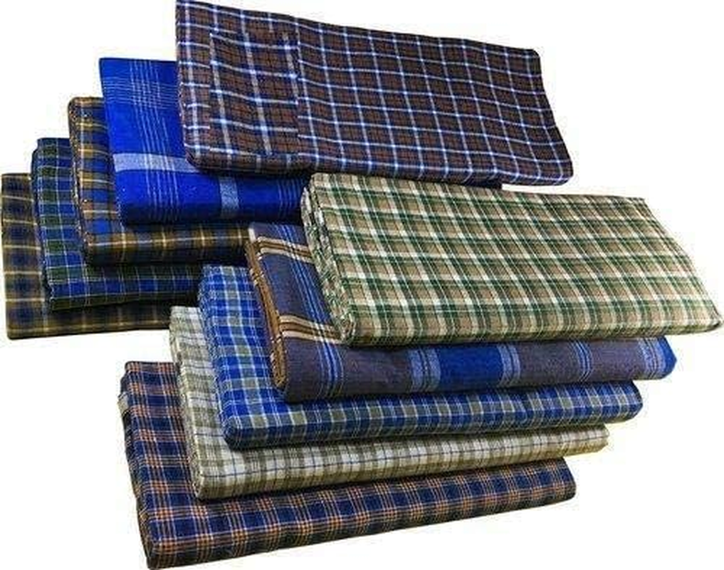 VAKRATUNDA KITCHENWARES Handloom 100% Pure Cotton Checked Lungi/Dhoti/Sarong/Wrap/Beach Wear for Mens image number 4