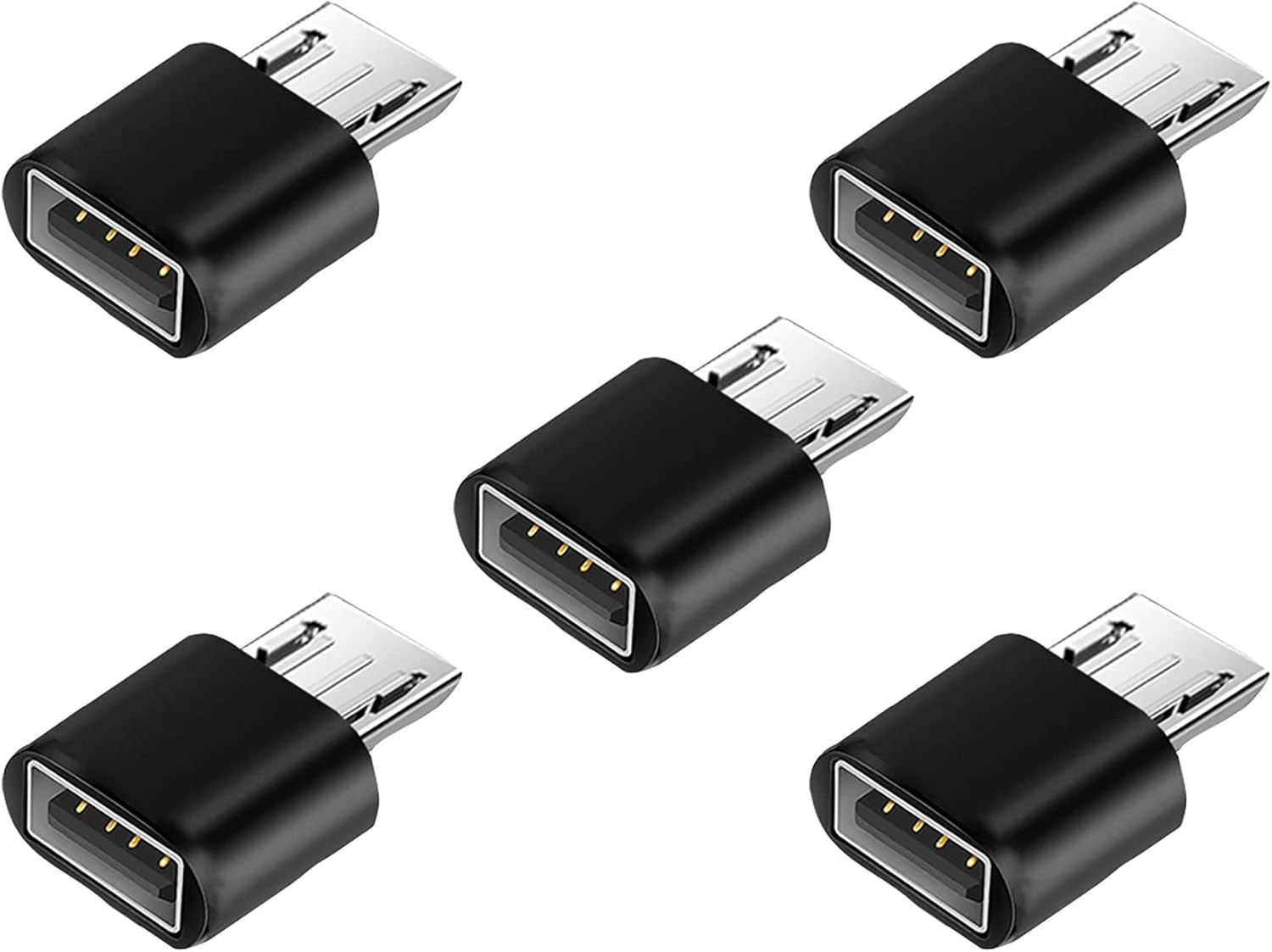 OTG Micro to USB Adapter, Tunghey Aluminum Alloy Micro USB Male to USB 2.0 a Female OTG (On the Go) Adapter for Android Smartphone Tablets More USB and Micro Devices 5Pack image number 6