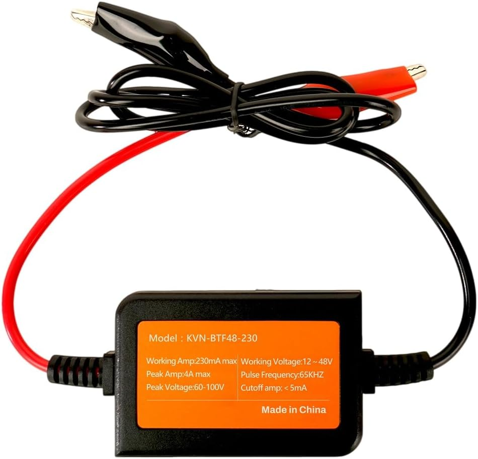 Battery Desulfator Battery Maintainer Auto-Setting for 12V-48V Auto Pulse Battery Revive Battery Regenerator 400AH image number 3