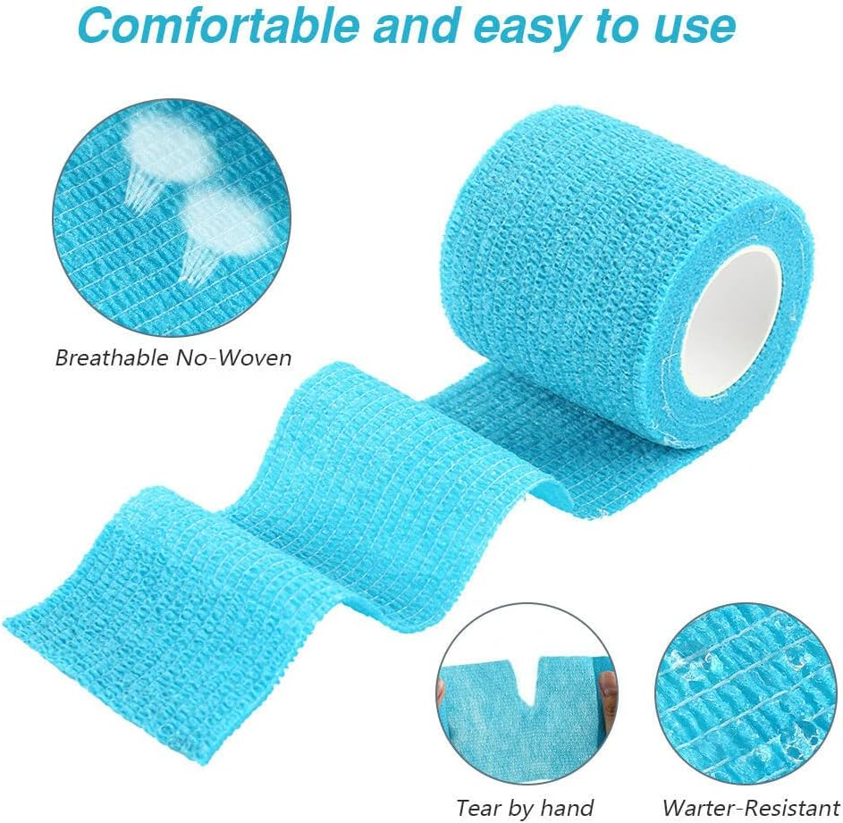 5Cm X 4.5M 10Pcpet Horse Dog Cat Wound Vet Cohesive Bandage Self Adherent Animals Wrap Tape image number 5