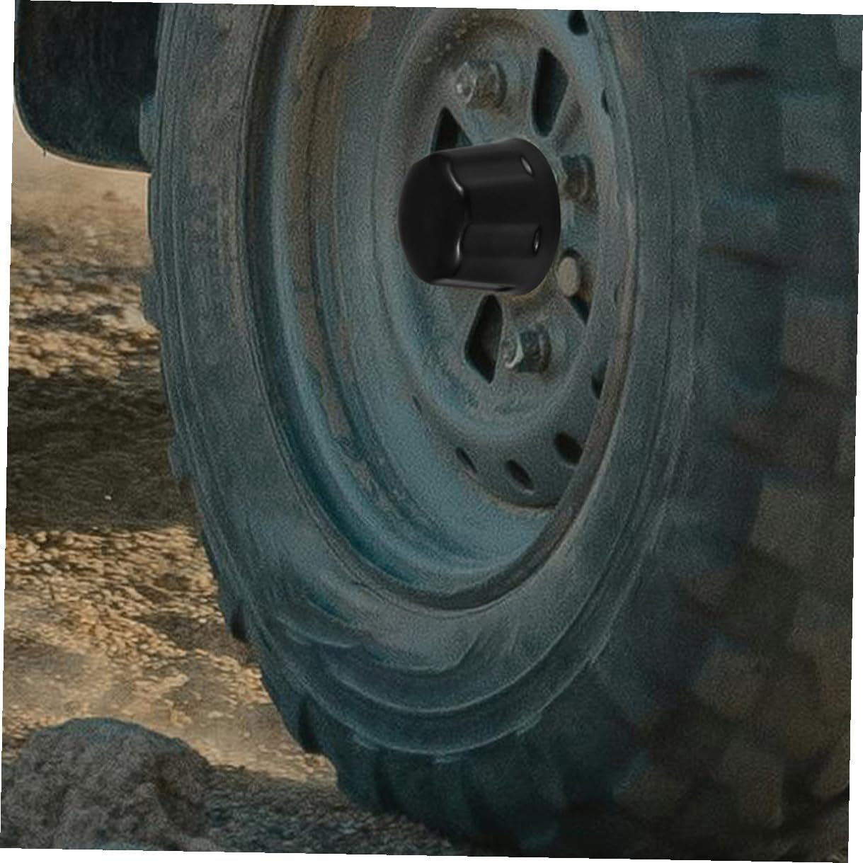 CHICAMPERA 2Pcs Rubber Center Hub Cap Covers for ATV 110-250Cc Wheels, Replacement Tire Rim Caps for Trailers, Golf Carts and Go-Karts, Vehicle Accessory for Wheel Hub Protection image number 6