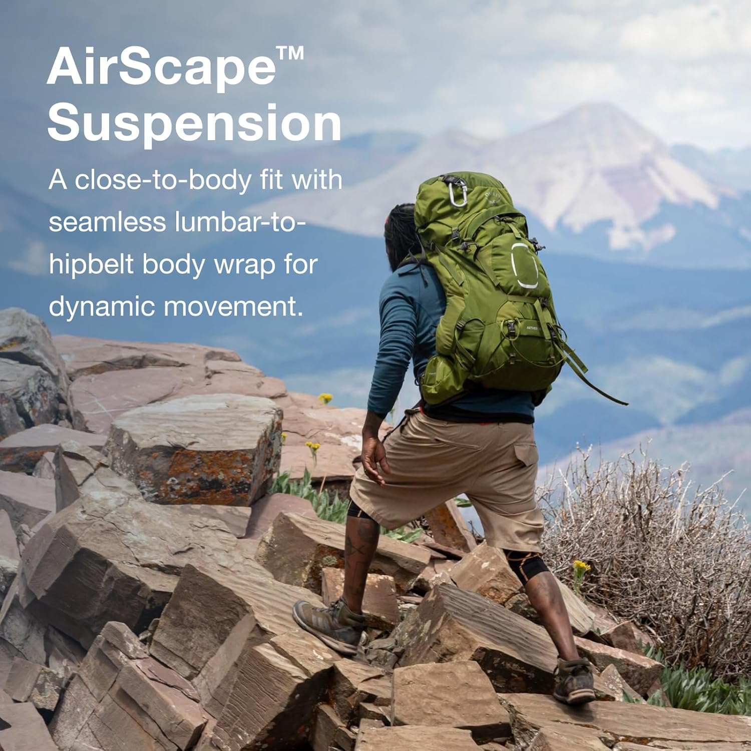 Osprey Aether 55 Men'S Backpacking Pack image number 3