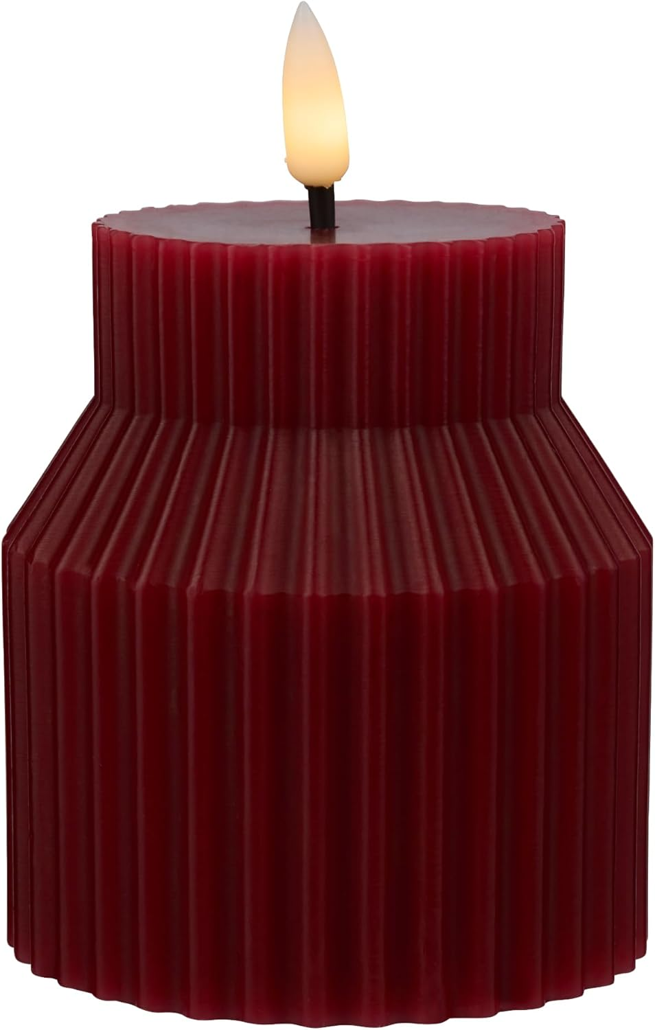 Maxwell & Williams Let'S Get Lit Linea LED Sculptural Wax Candle Gift Boxed, Cherry, 8.5 X 10 Cm