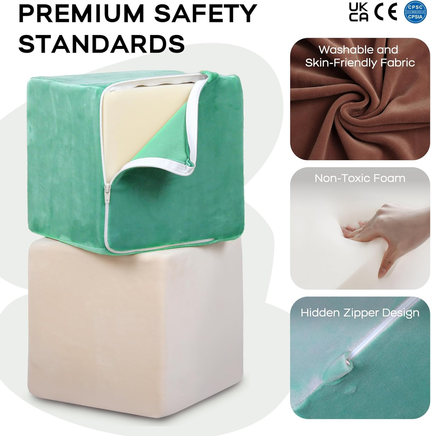 Banasuper Kids Climbing Foam Blocks,Toddler Climbing Toys，Multiple Stacking Options, Such as Christmas Trees, Carts and Other Shapes image number 2