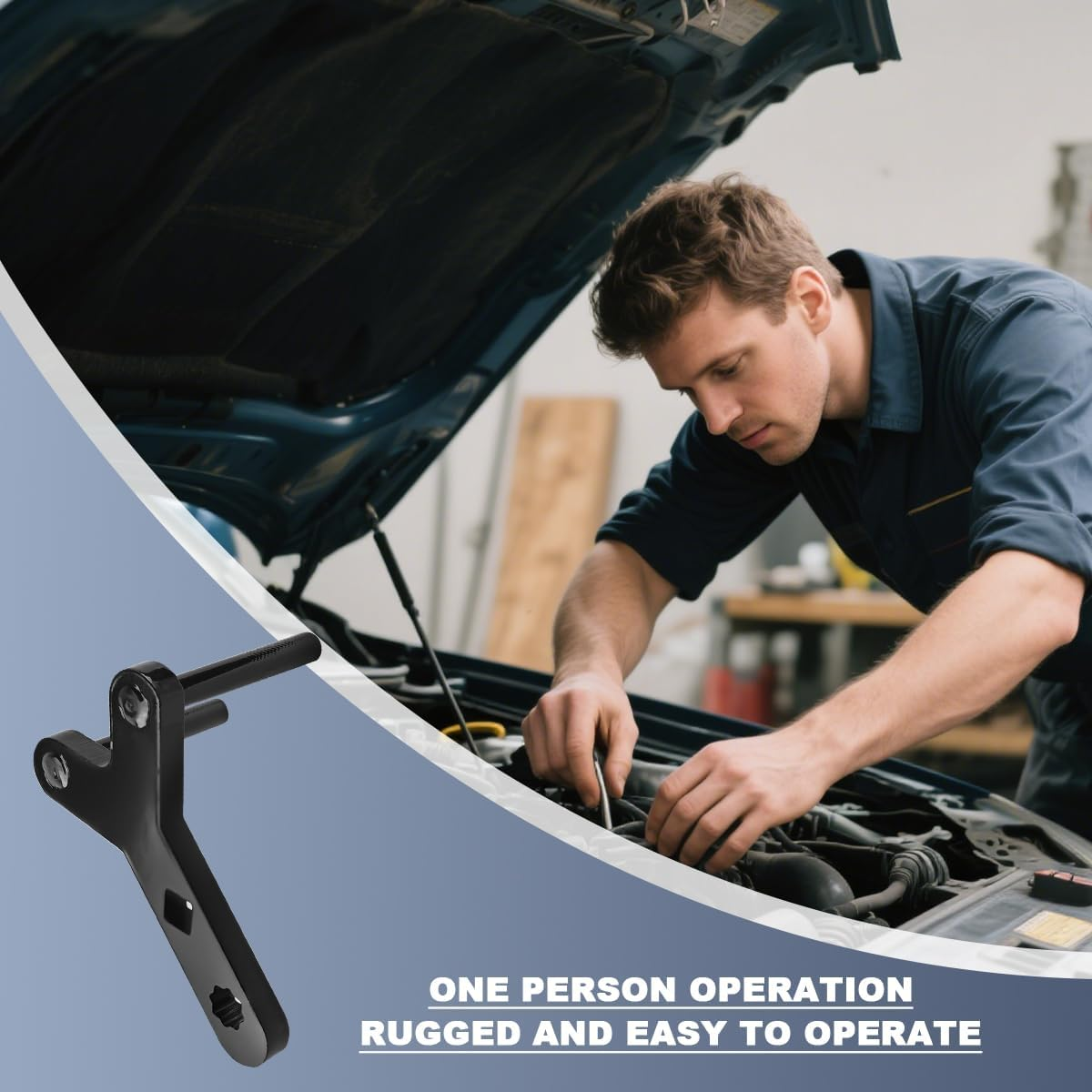 Mandark New Lower Control Arm Prying Car Tool, Specialty Automotive Suspension Bushing Ball Joint Pry Tool, Vehicle Removal Instrument Accessories, Universal for SUV Sedan Truck (Black Pattern) - Silver image number 4