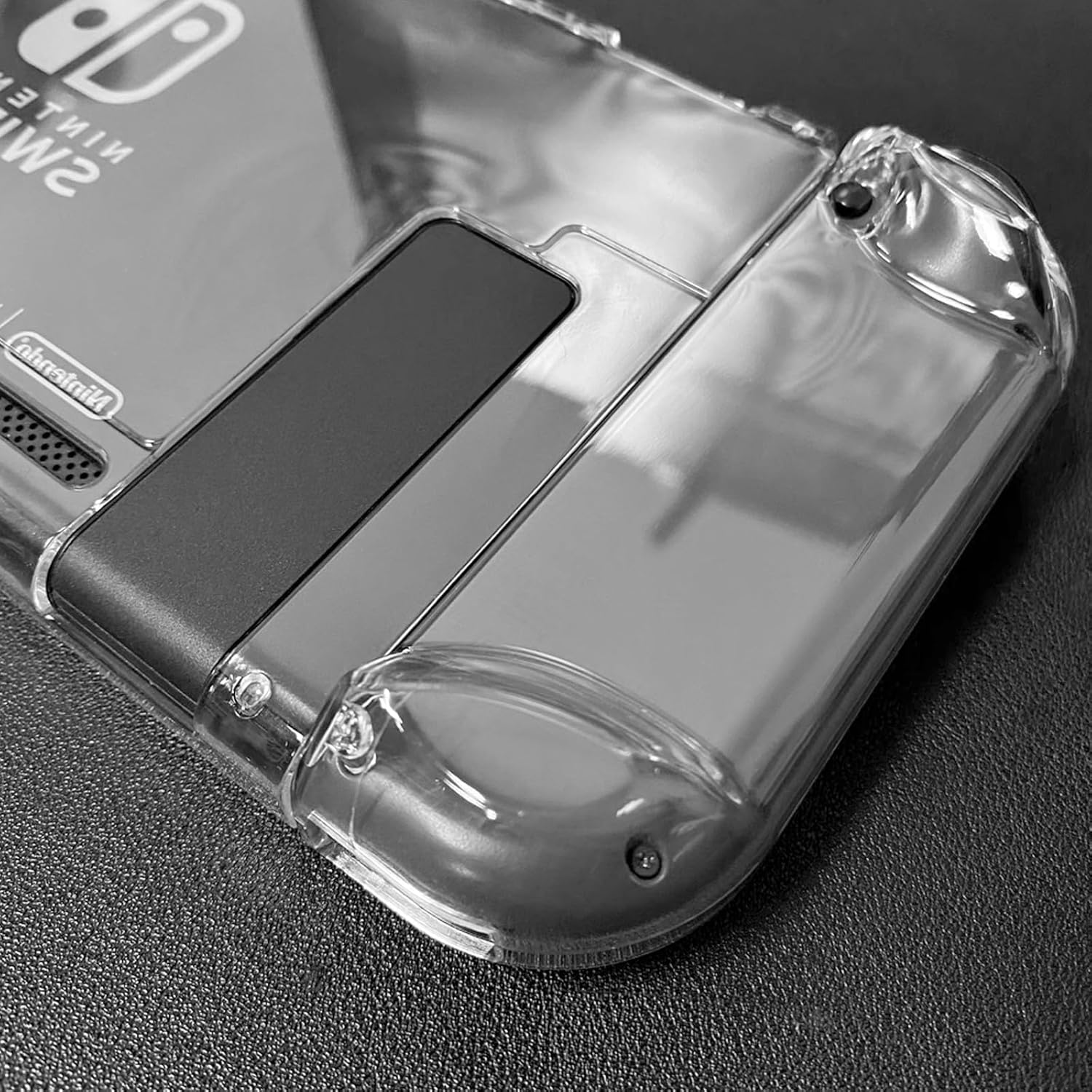 Switch Back Stand Replacement, 4Pcs Upgraded Durable Kickstand for Switch Console, anti Slip Stable Handheld Mode Support, Easy Installation Replacement Parts, Black image number 2