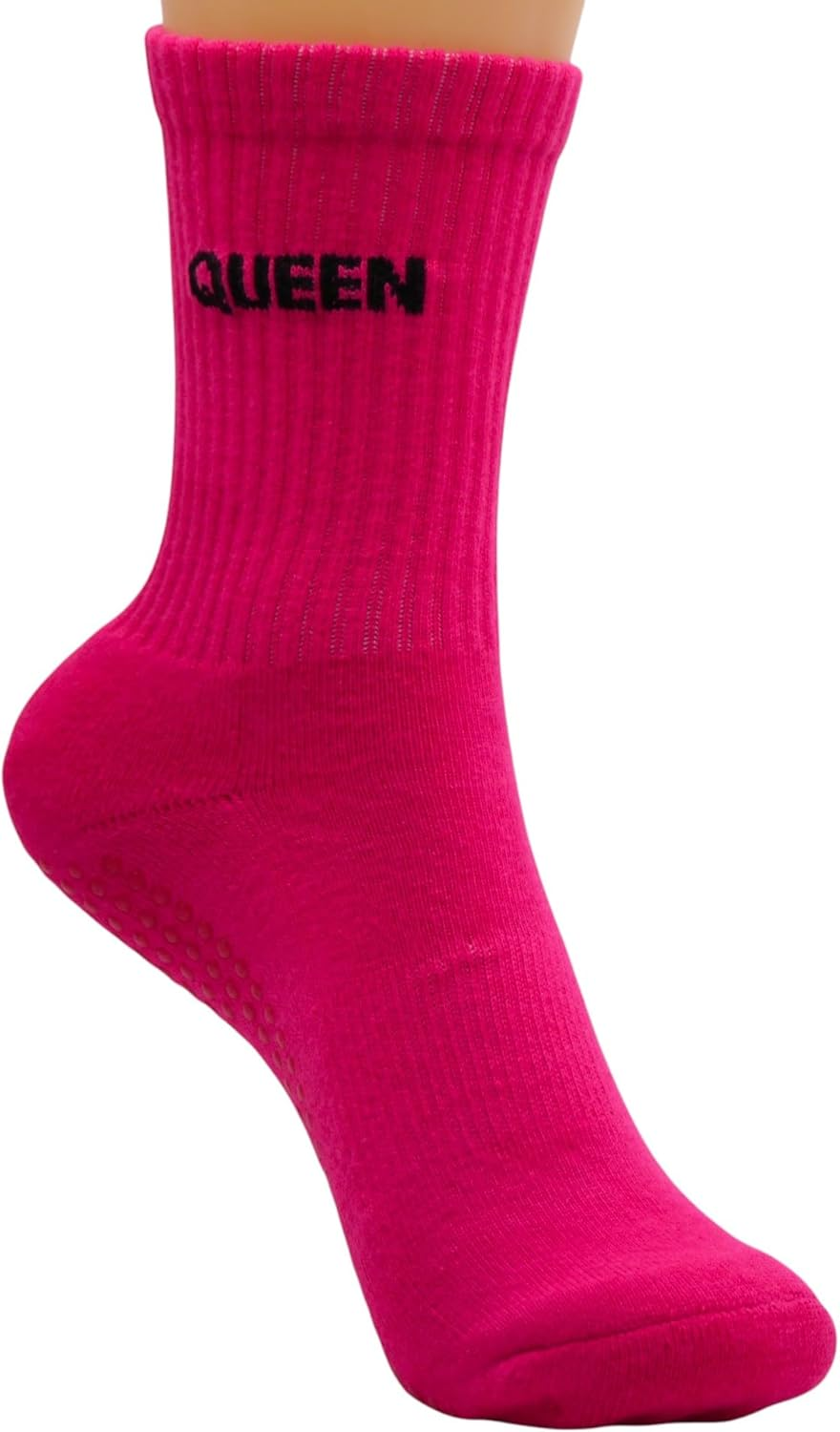 Pilates Grip Socks Yoga Socks with Grips for Women, Non-Slip Athletic Socks for Ballet, Dance, Workout.