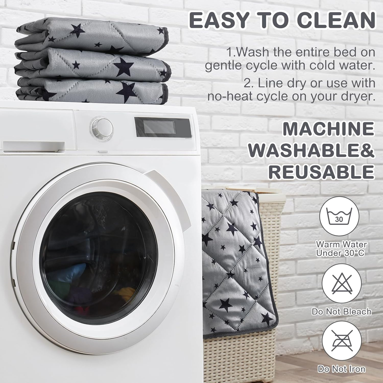 Namalu 4 Pack Self Warming Cat Bed Self Heating Cat Mat Star Pattern Soft Dog Crate Pad Thermal Pet Mat anti Slip Kennel Washable Dog Warming Bed for Outdoor Indoor(18 X 24 Inch,Rectangle)