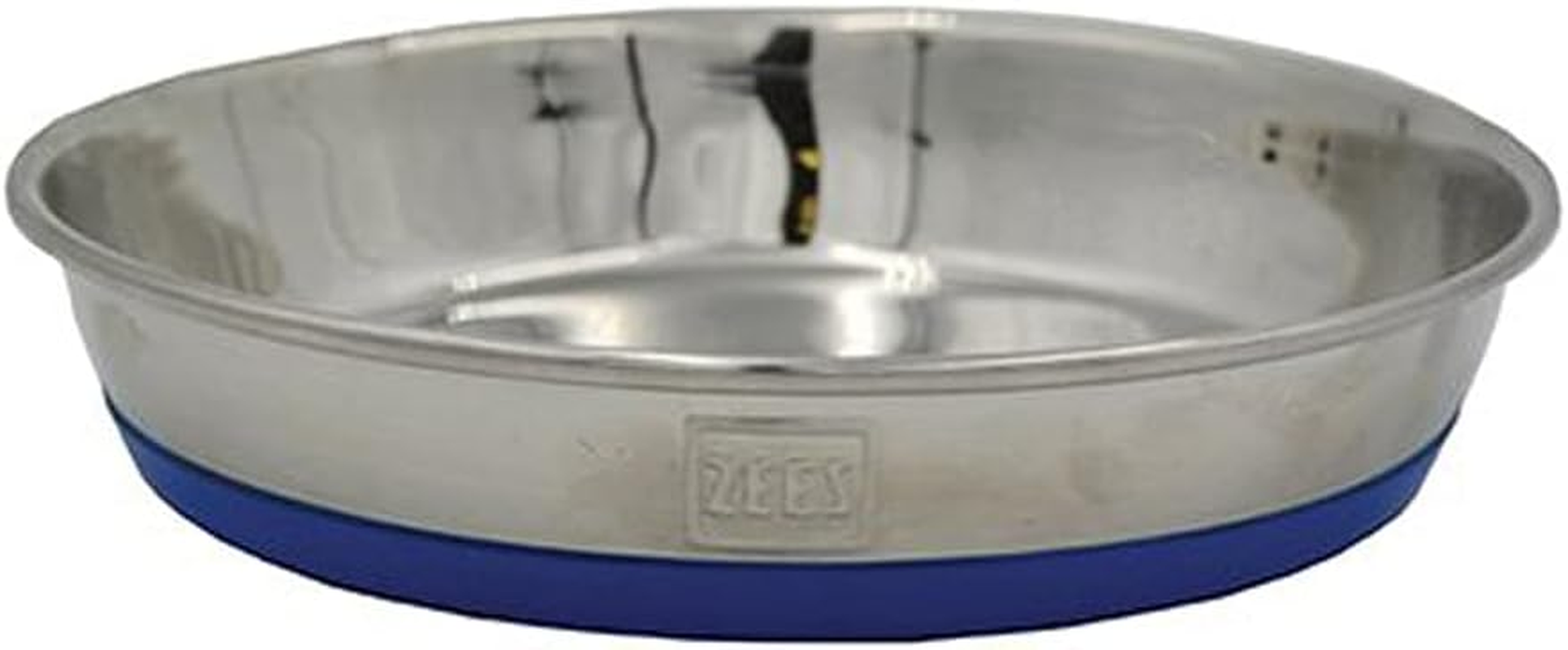 Durapet 49-7993 Premium SS Cat Bowl, Silver/Blue, 200Ml