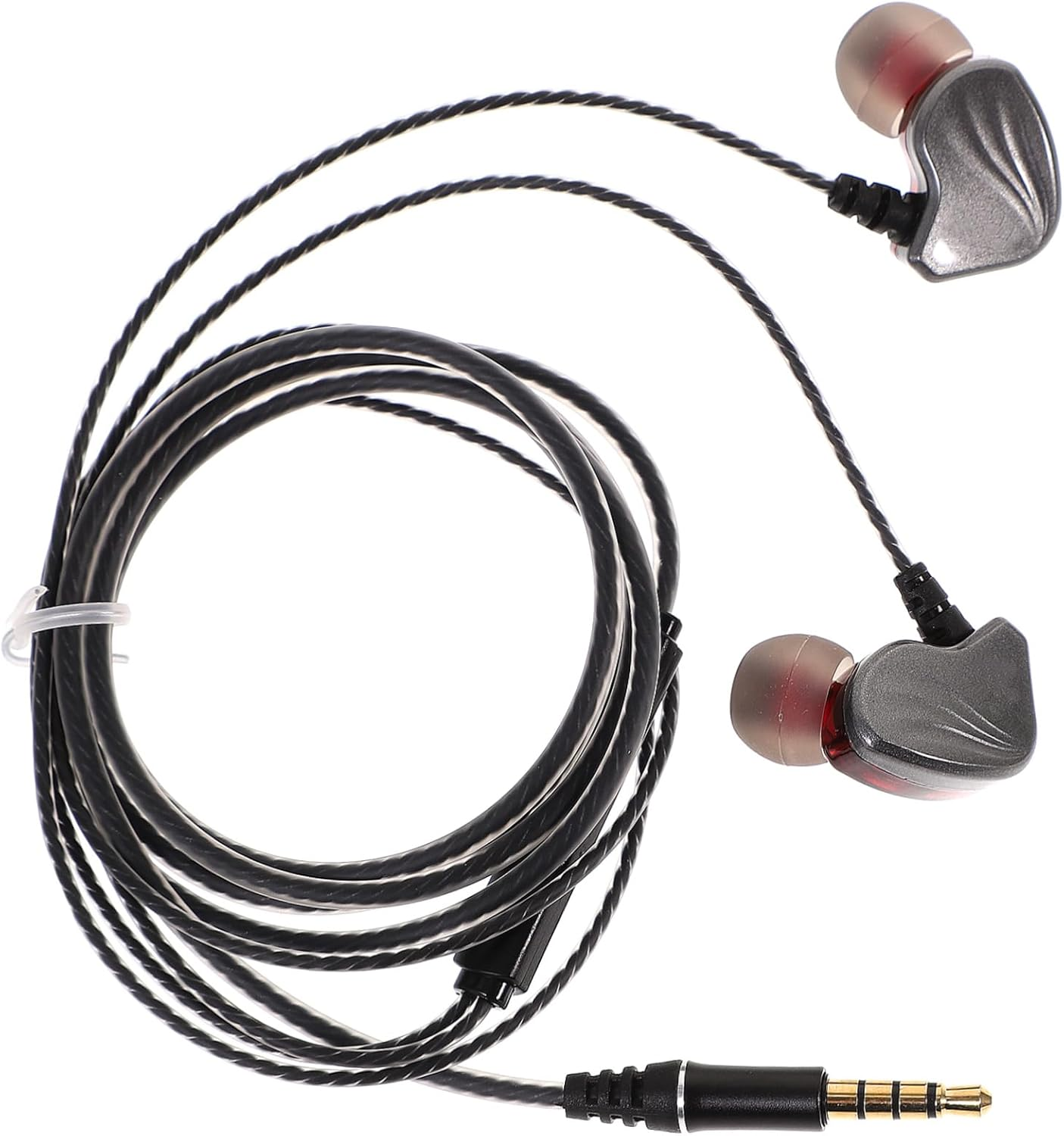 MOLUCKFU In-Ear Type-C Earphones with Mic Subwoofer Bass Headset for Gaming and Audio Compatible with Phones and Tablets Grey