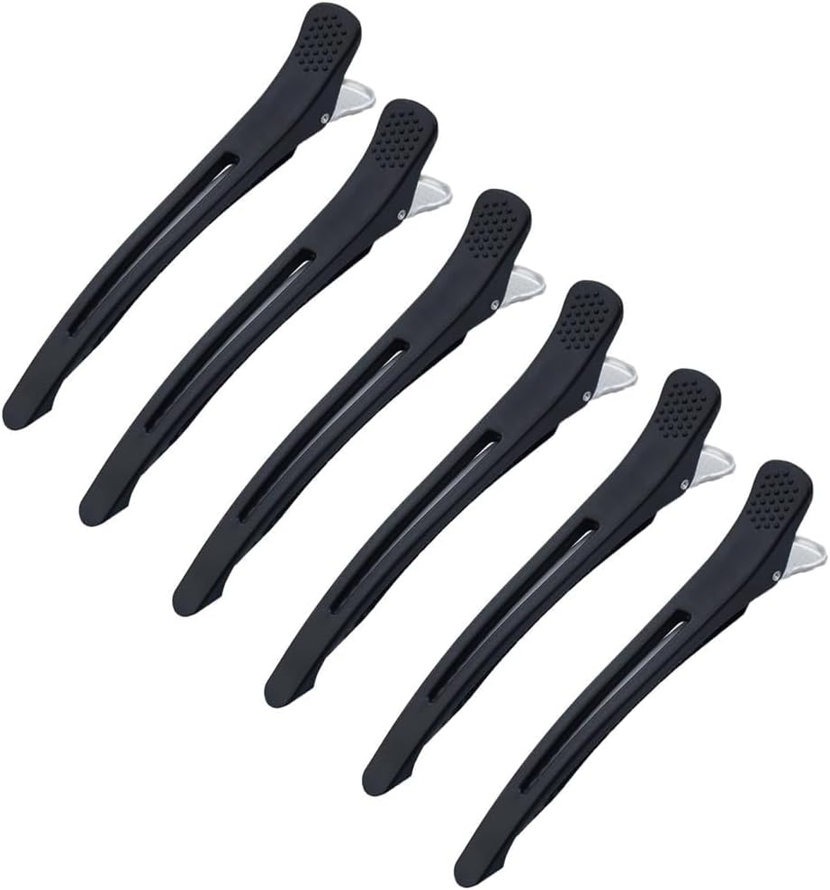 Pack of 6 Section Clips, Hairdresser Clips, Hair Clips, Women'S Hair Clips, Curler Clips, No-Trace Section Clips, Professional Salon Hair Clips image number 2