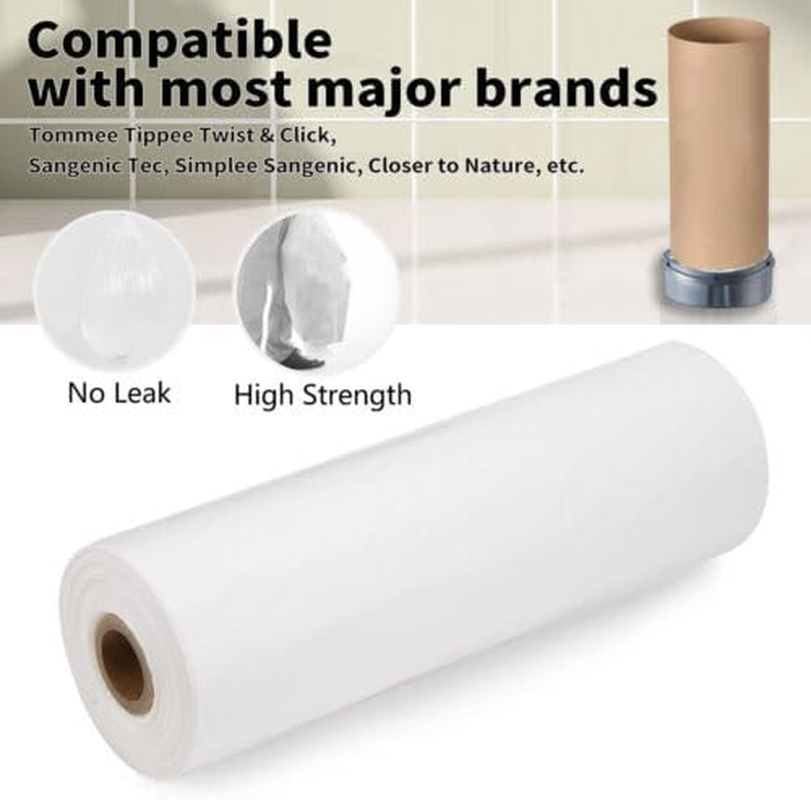 OWEITE 100M Nappy Bin Refill Kit Liner Film Compatible with for Tommee Tippee Sangenic