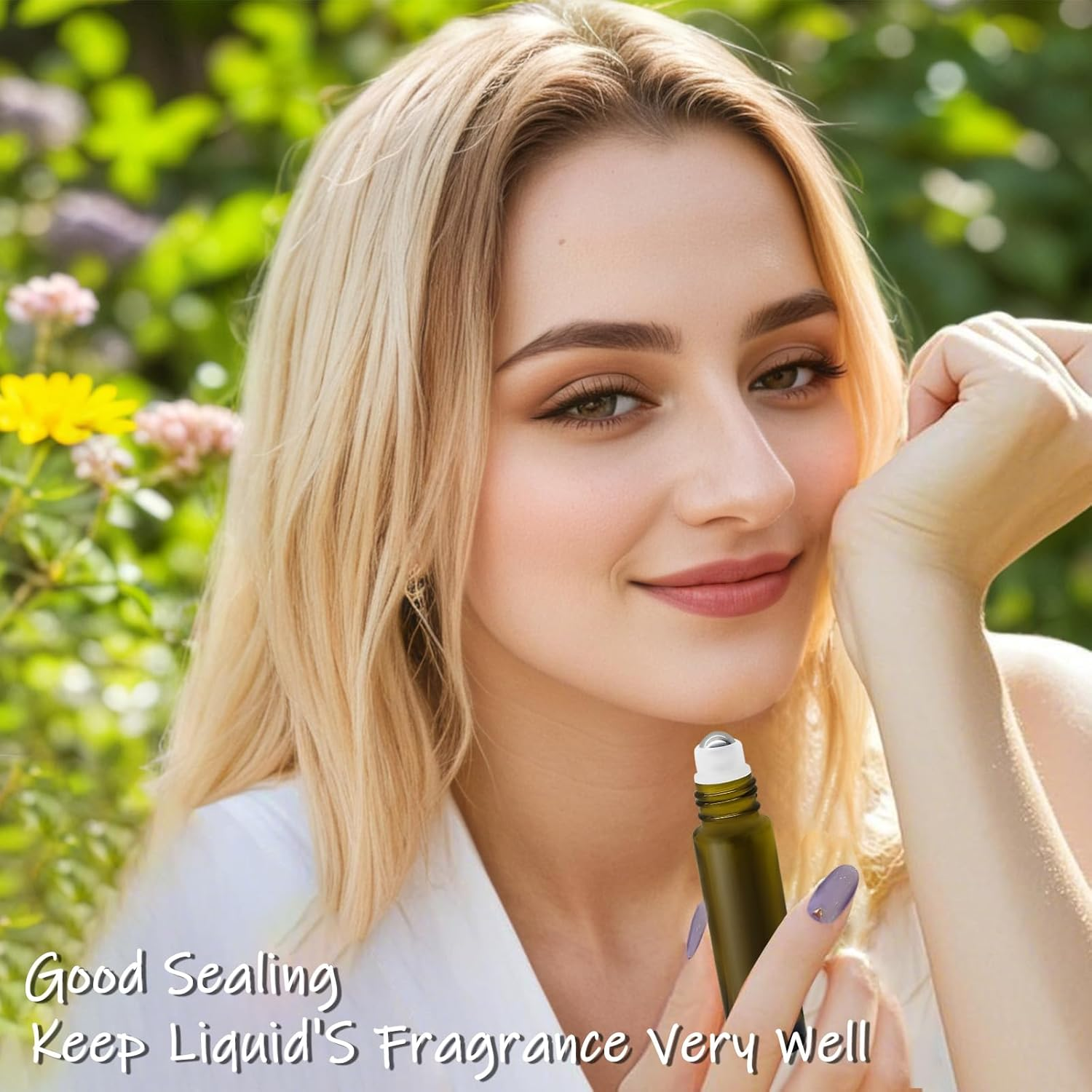 ZOHEA 5 PCS Roller Bottles 10Ml, Amber Glass Roller Ball Bottle with Stainless Steel Ball, Thick Refillable Containers for Essential Oil/Perfume/Lip Gloss/Aromatherapy/Facial Body Care image number 6