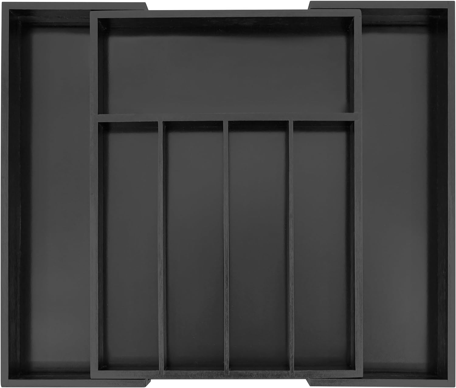 Utoplike Bamboo Expandable Cutlery Organizer Tray, Kitchen Drawer Organiser, for Silverware, Flatware, Utensils, Cutlery, Accessories or Gadgets (Natural)