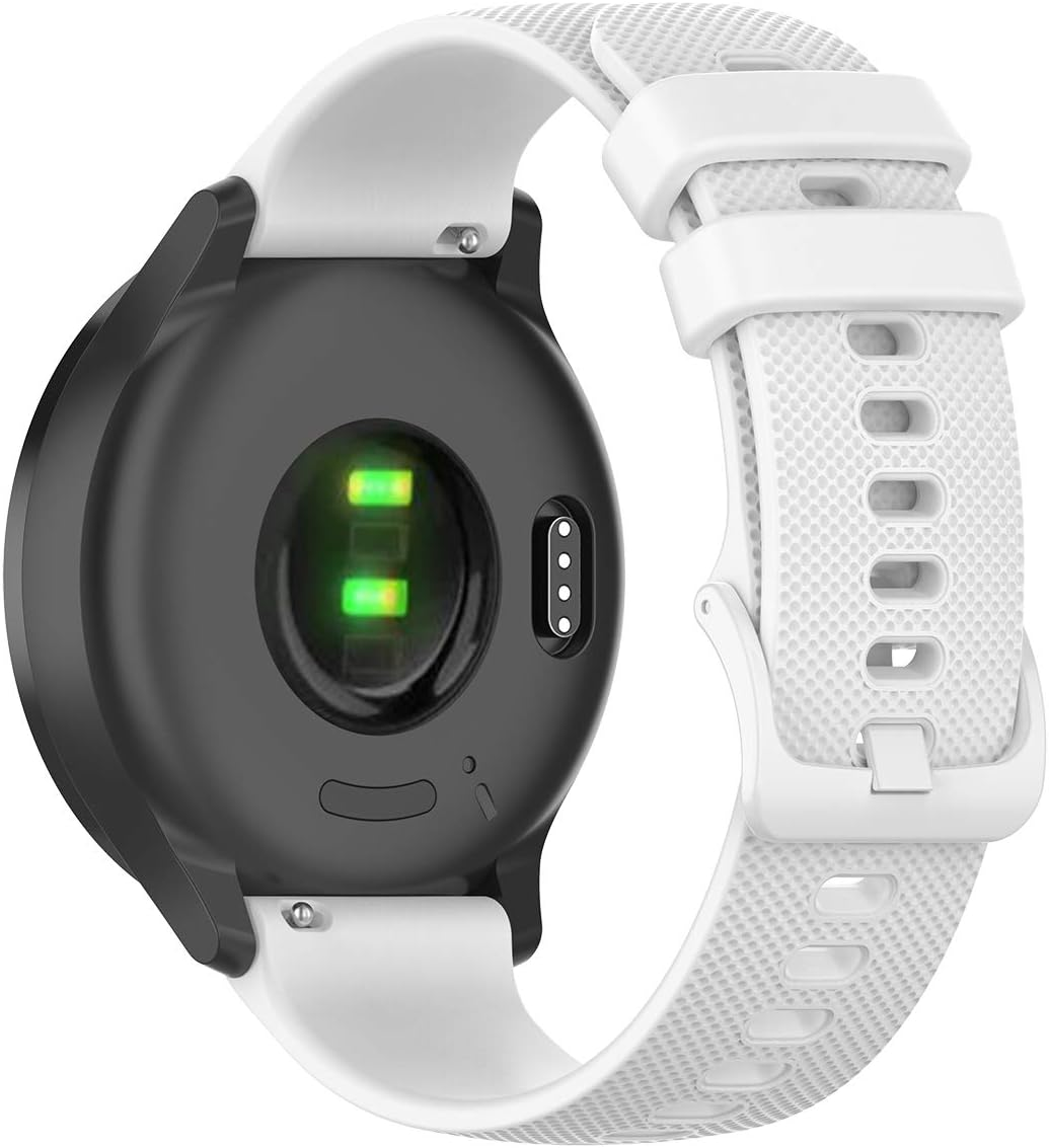 T Tersely Sports 20Mm Band for Garmin Forerunner 245/645,Vivoactive 6/5,Venu SQ 2/SQ/2 Plus,Vivoactive 3/3 Music,Forerunner 55/158/245 Music/645 Music/Vivomove Trend/Hr Sport/Luxe/Style Smartwatch