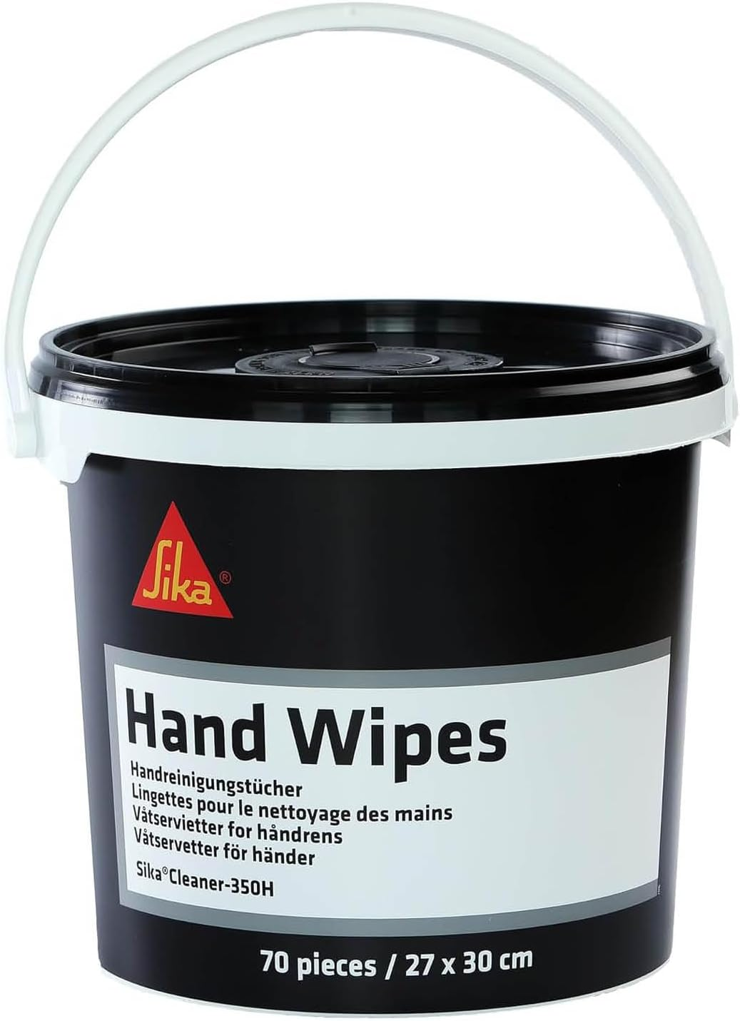 SIKA - Wipes - Sikacleaner-350H - Orange - Highly Effective Hand and Tool Cleaning - Gentle on the Skin - Can of 70 Wipes image number 3