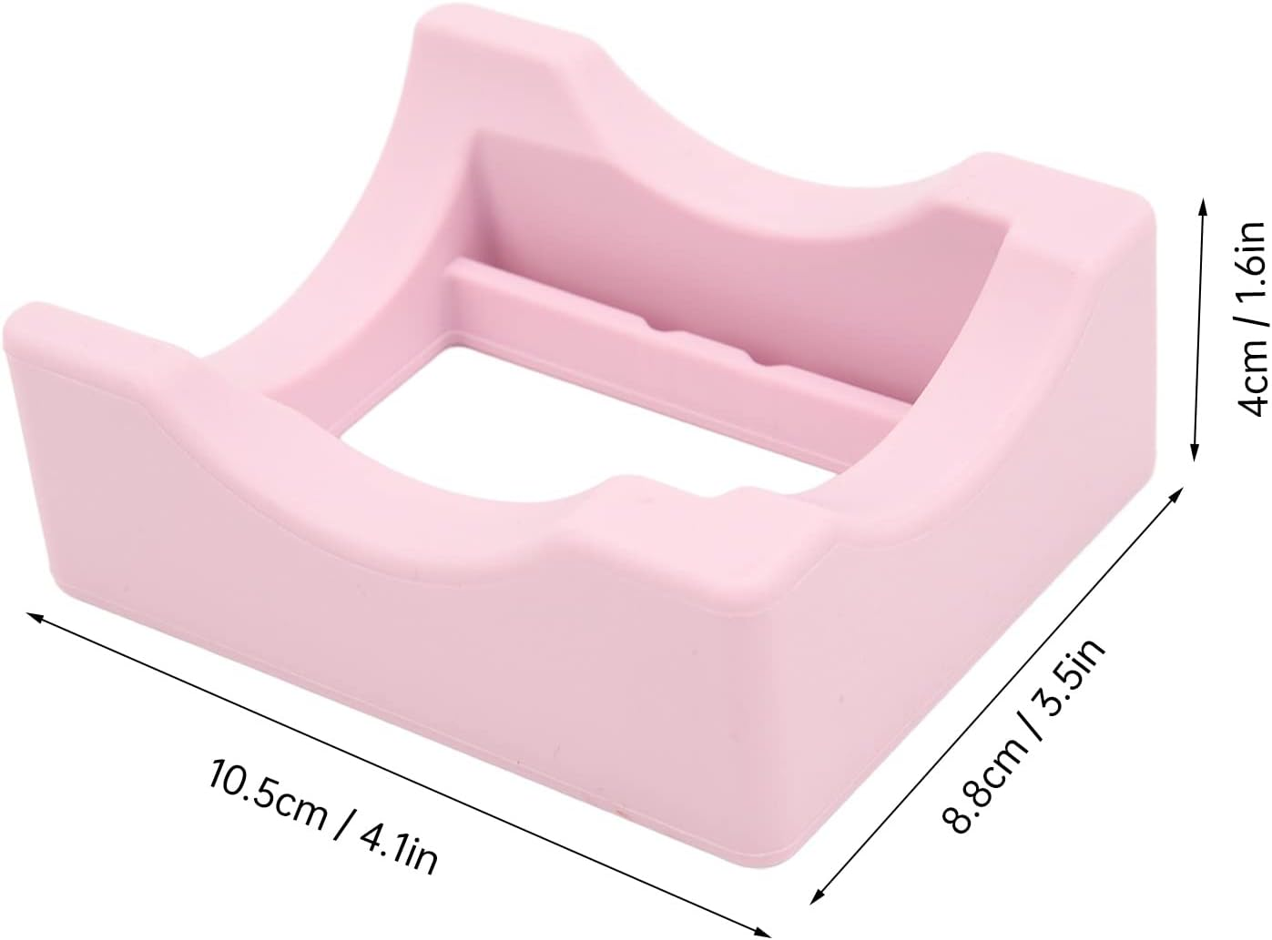 Ejoyous Silicone Cup Holder (For DIY Decals) 2-Angle Support (Horizontal+Inclined) Built-In Tool Slot Fits, for Cups/Sublimation Mugs/Wine Glasses Lightweight, Easy Storage (Pink) - Blue image number 3