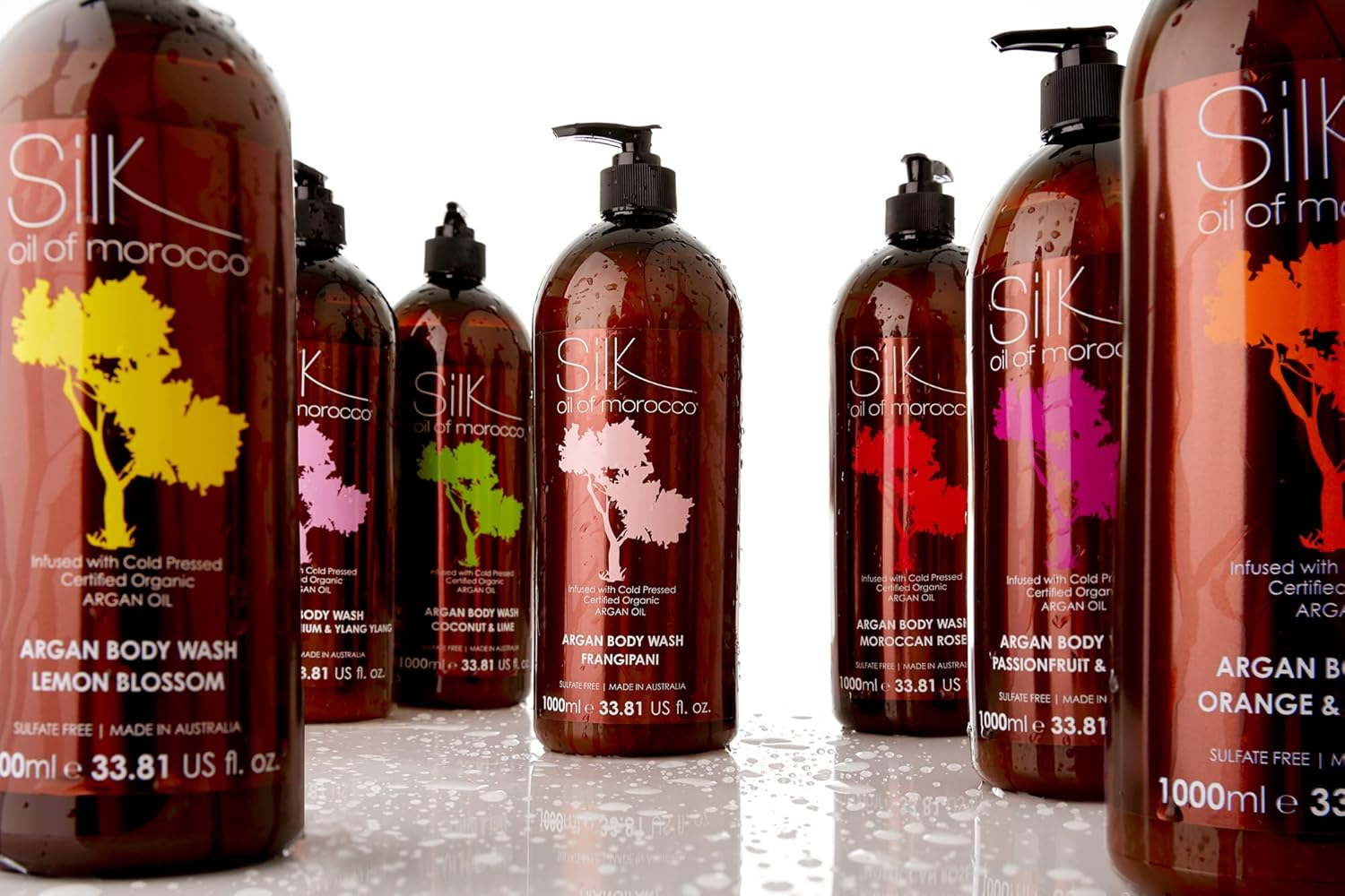 Silk Oil of Morocco Argan Vegan Frangipani Body Wash 1 Litre image number 2