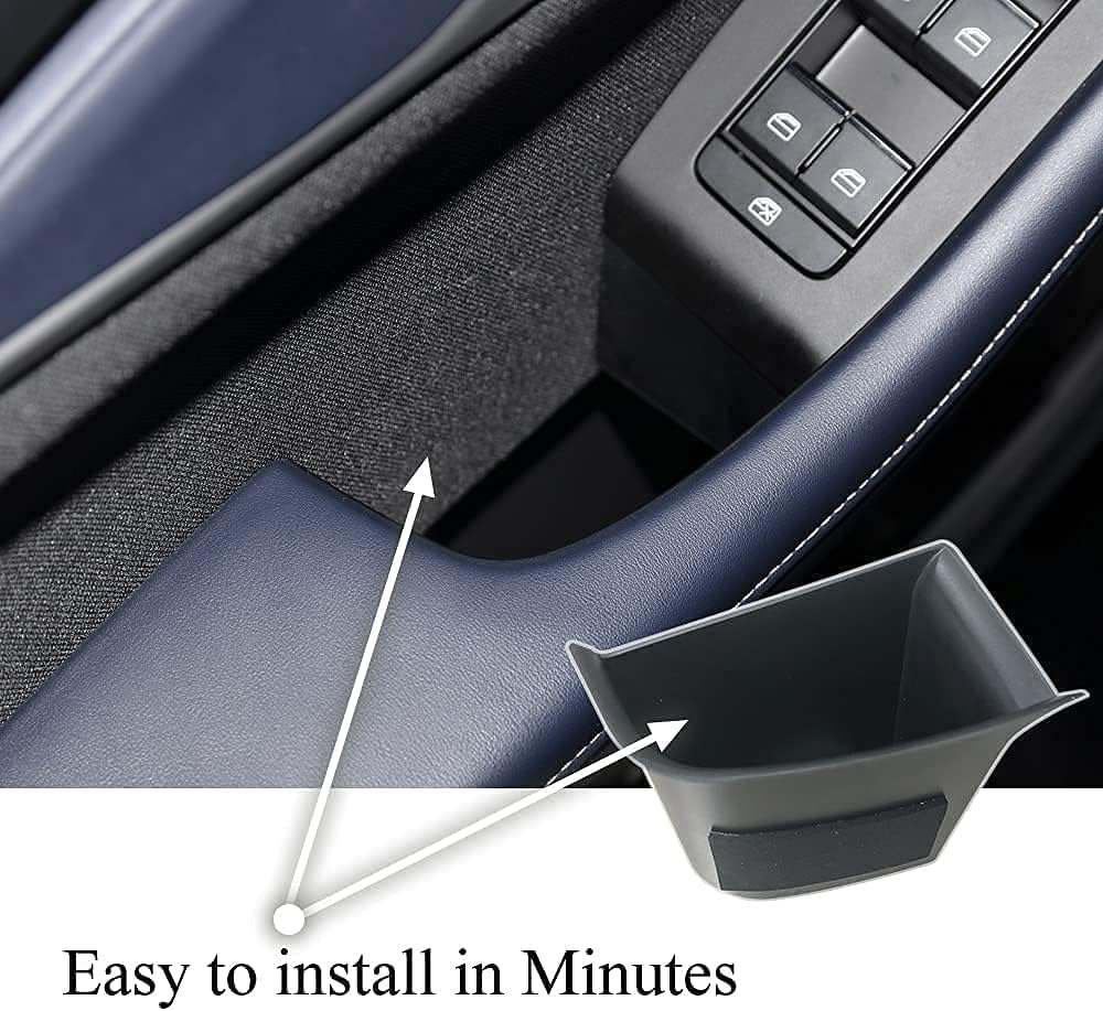 4Pcs Car Door Side Storage Box for 2019-2023 Mazda3 2020-2023 CX-30 CX30 Door Handle Organizer Mazda3 BP CX-30 DM Phone Container Key Holder ABS Tray Insert Glove Pallet (4PCS Front Door Rear Door) image number 3