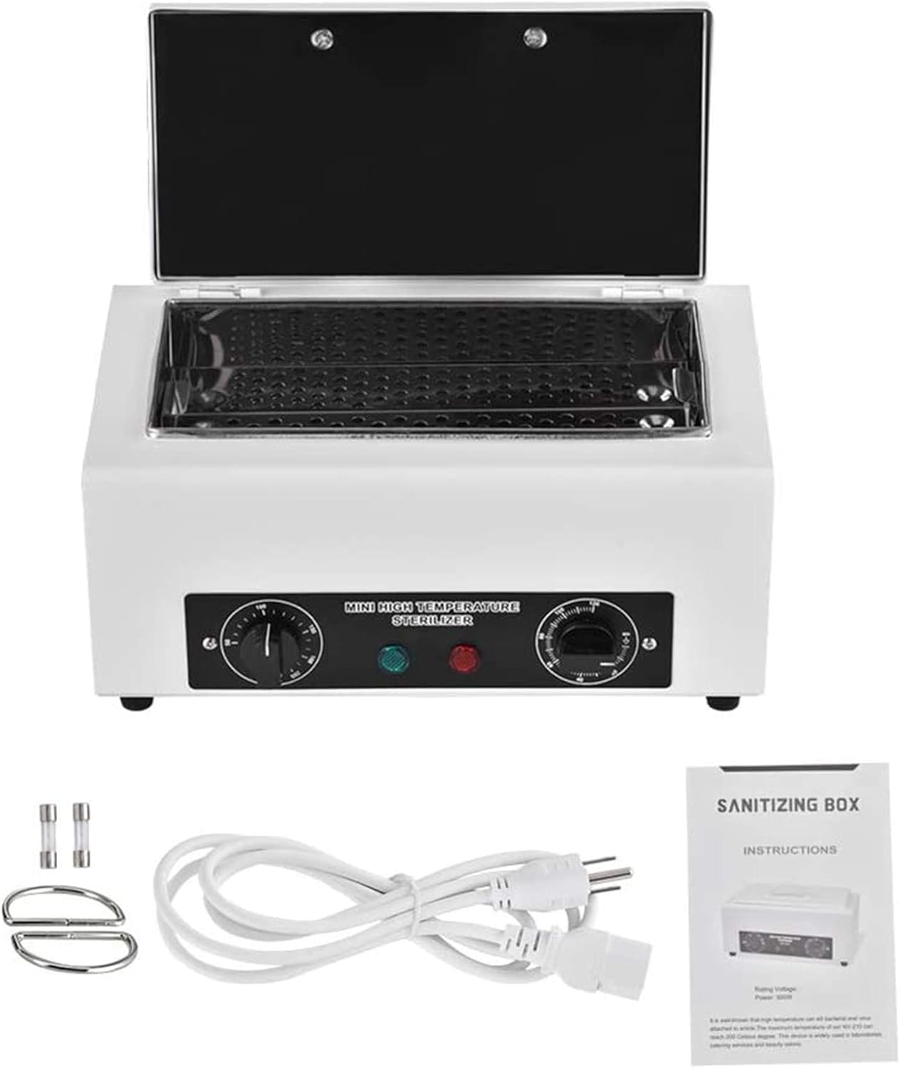 300W Heat Sterilizer NV-210 W/Timer Disinfection Box Manicure Pedicure SPA Salon Equipment for Sundry Beauty Hair Nail Metal Tools image number 1